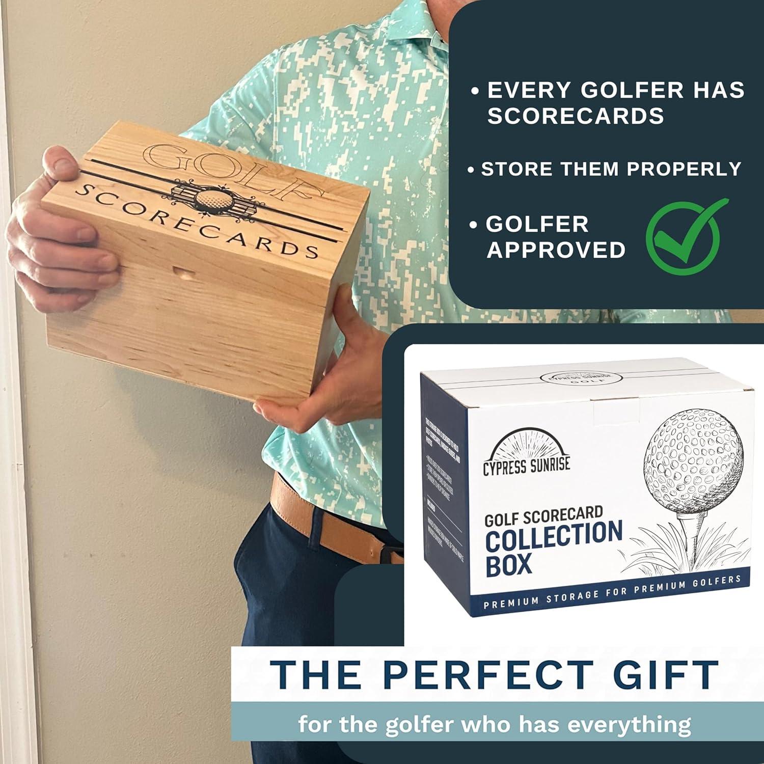 Caja de Almacenamiento de Tarjetas de Golf Cypress Sunrise