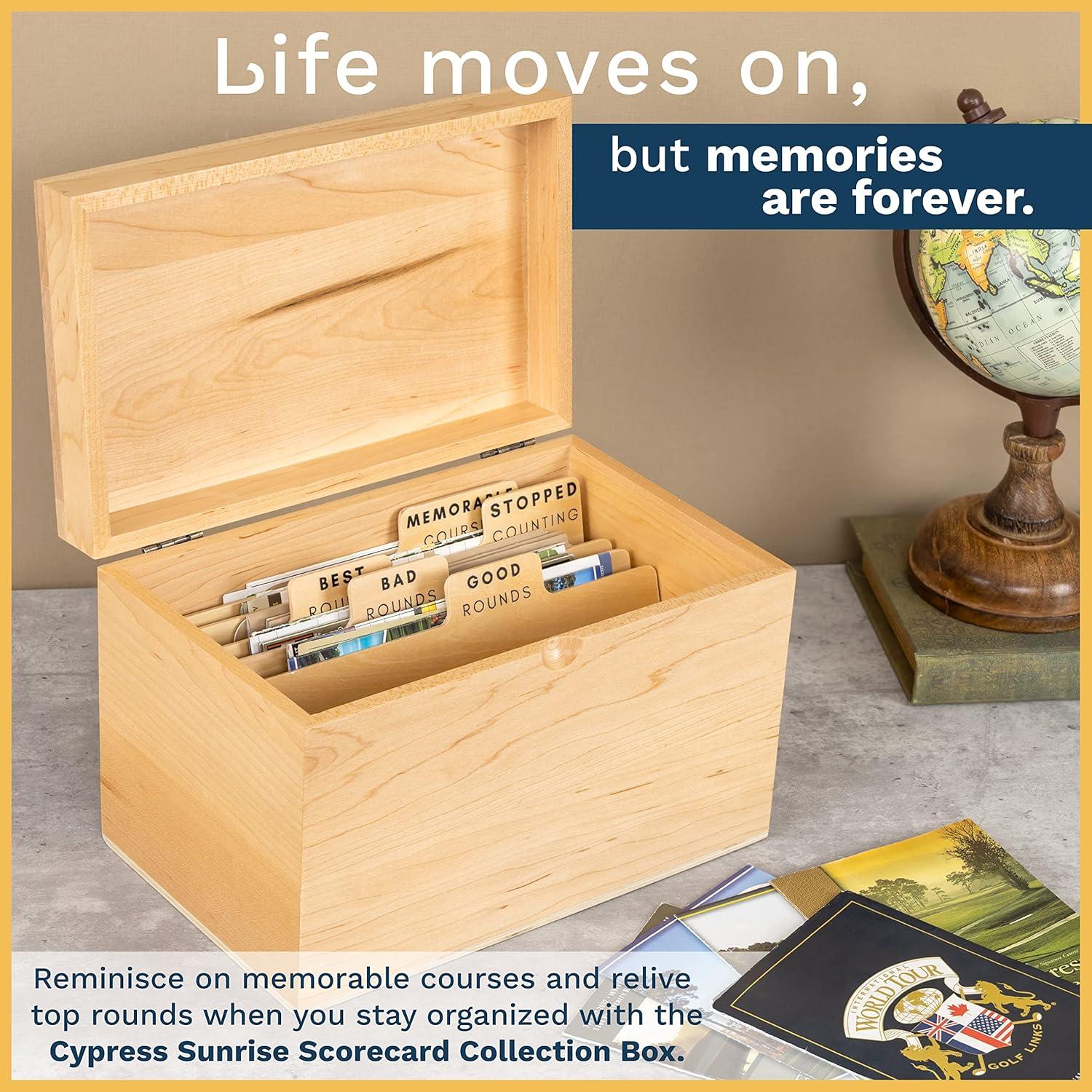 Caja de Almacenamiento de Tarjetas de Golf Cypress Sunrise