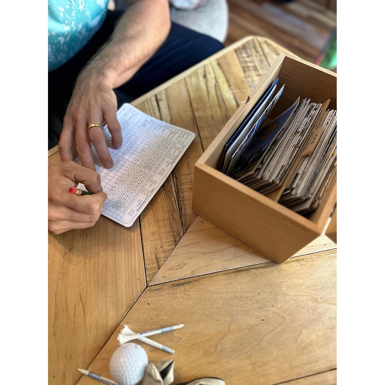 Caja de Almacenamiento de Tarjetas de Golf Cypress Sunrise