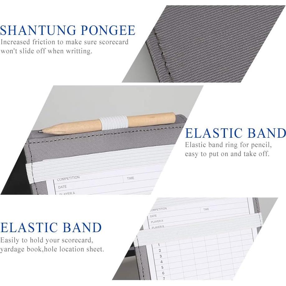 Porta Scorecard de Golf CRAFTSMAN GOLF Estrellas en Cuero