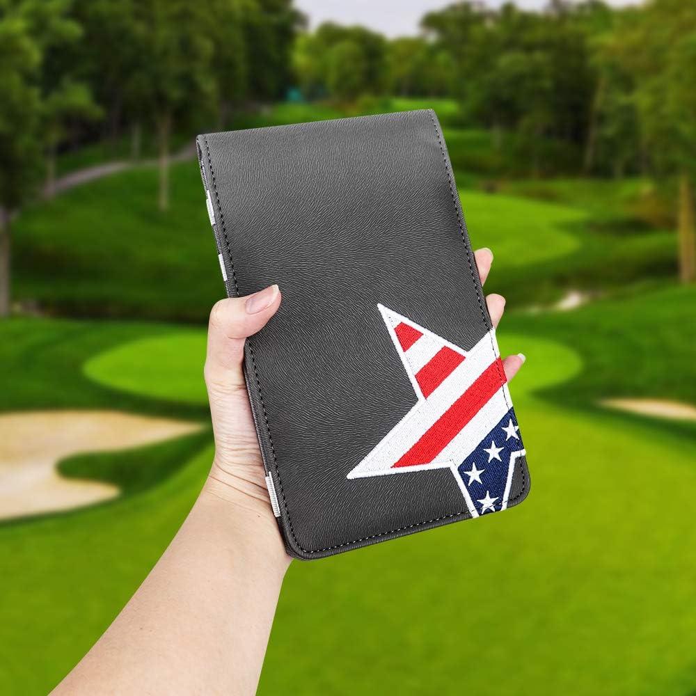 Porta Scorecard de Golf CRAFTSMAN GOLF Estrellas en Cuero