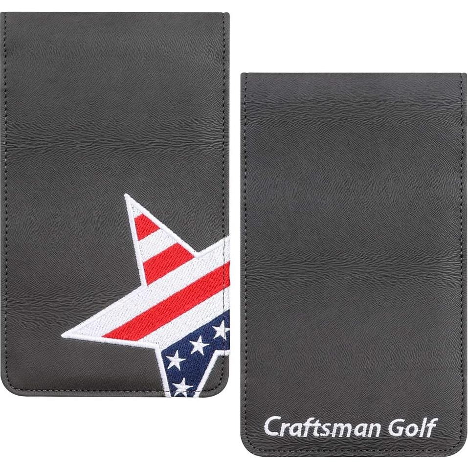 Porta Scorecard de Golf CRAFTSMAN GOLF Estrellas en Cuero