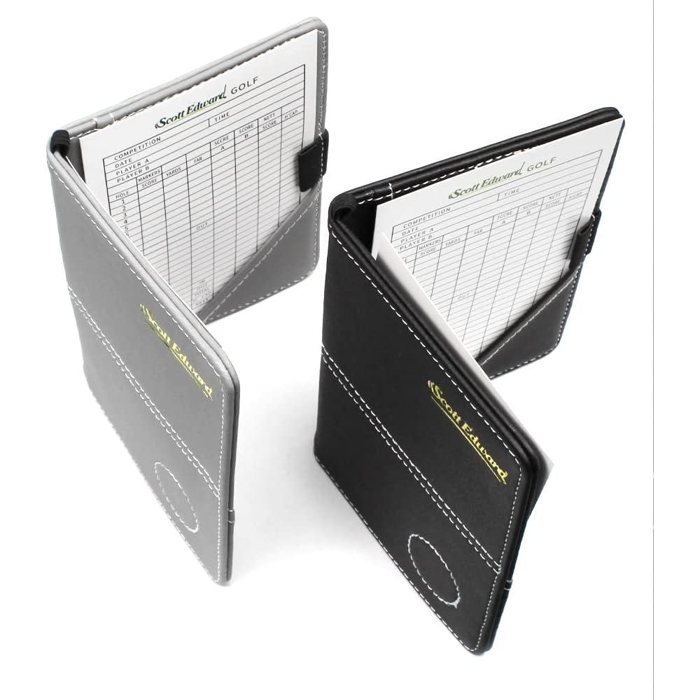 Funda de Tarjeta de Puntuación de Golf Scott Edward Negra