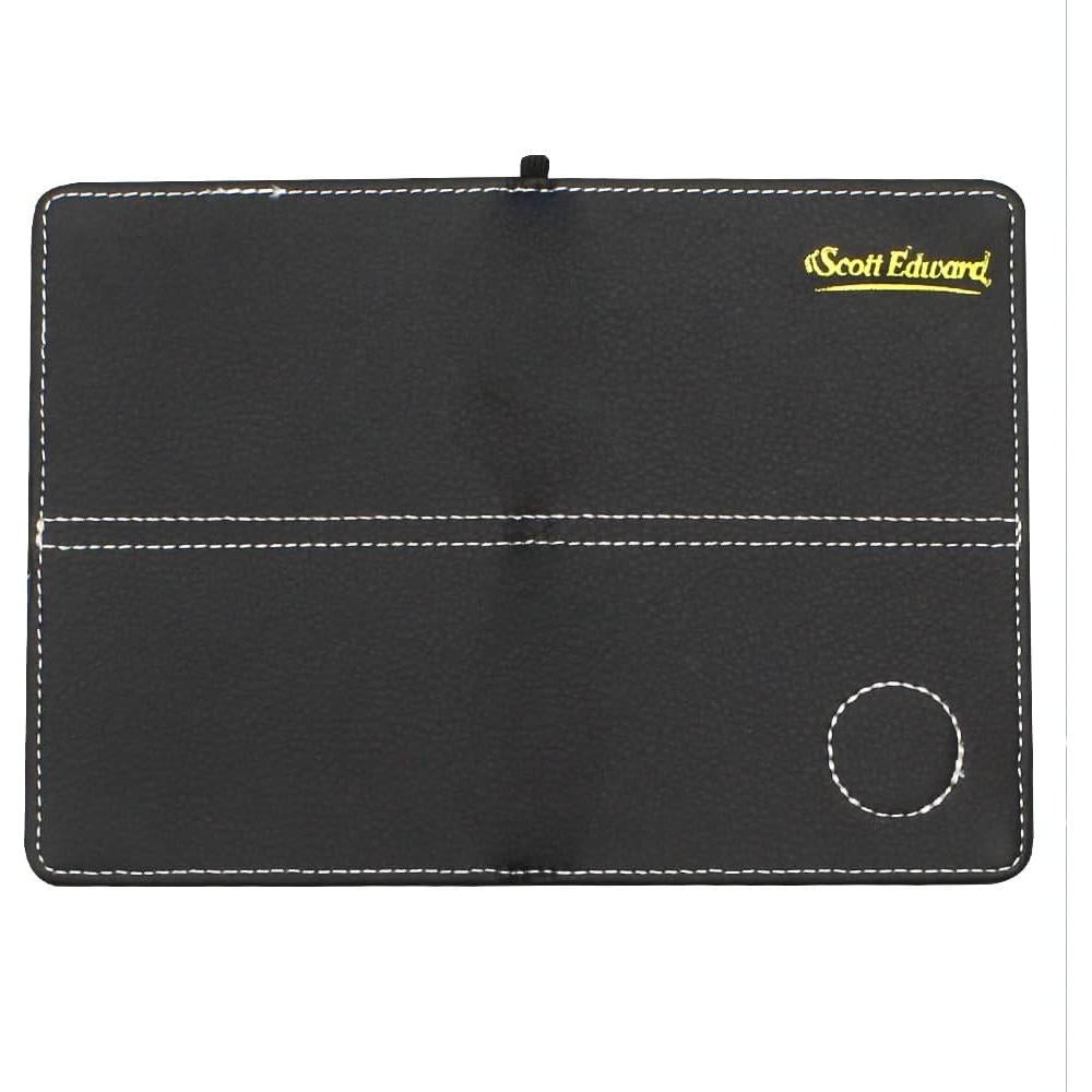 Funda de Tarjeta de Puntuación de Golf Scott Edward Negra