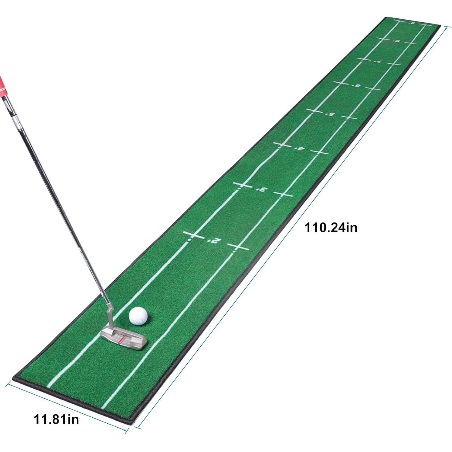 Alfombra de Putting de Golf Ponsonbay 0.3x2.8m Antideslizante