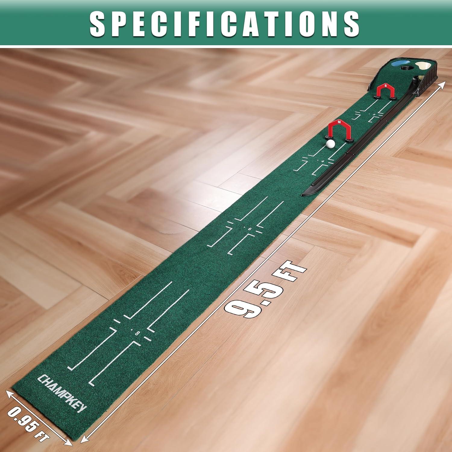 Mat de Putting CHAMPKEY Peligro 31.7 cm - Mejora tu Precisión