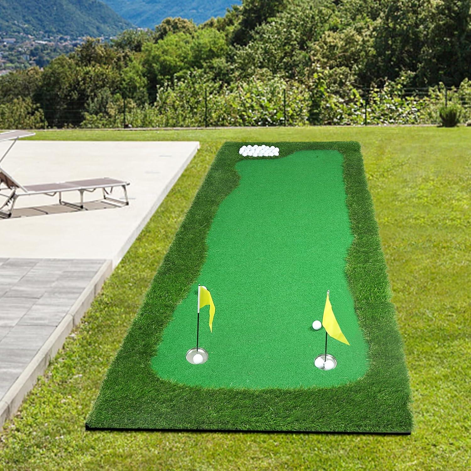 Campo de Golf Putt Interior Ponsonbay 1.01x3.05m con 3 Hoyos