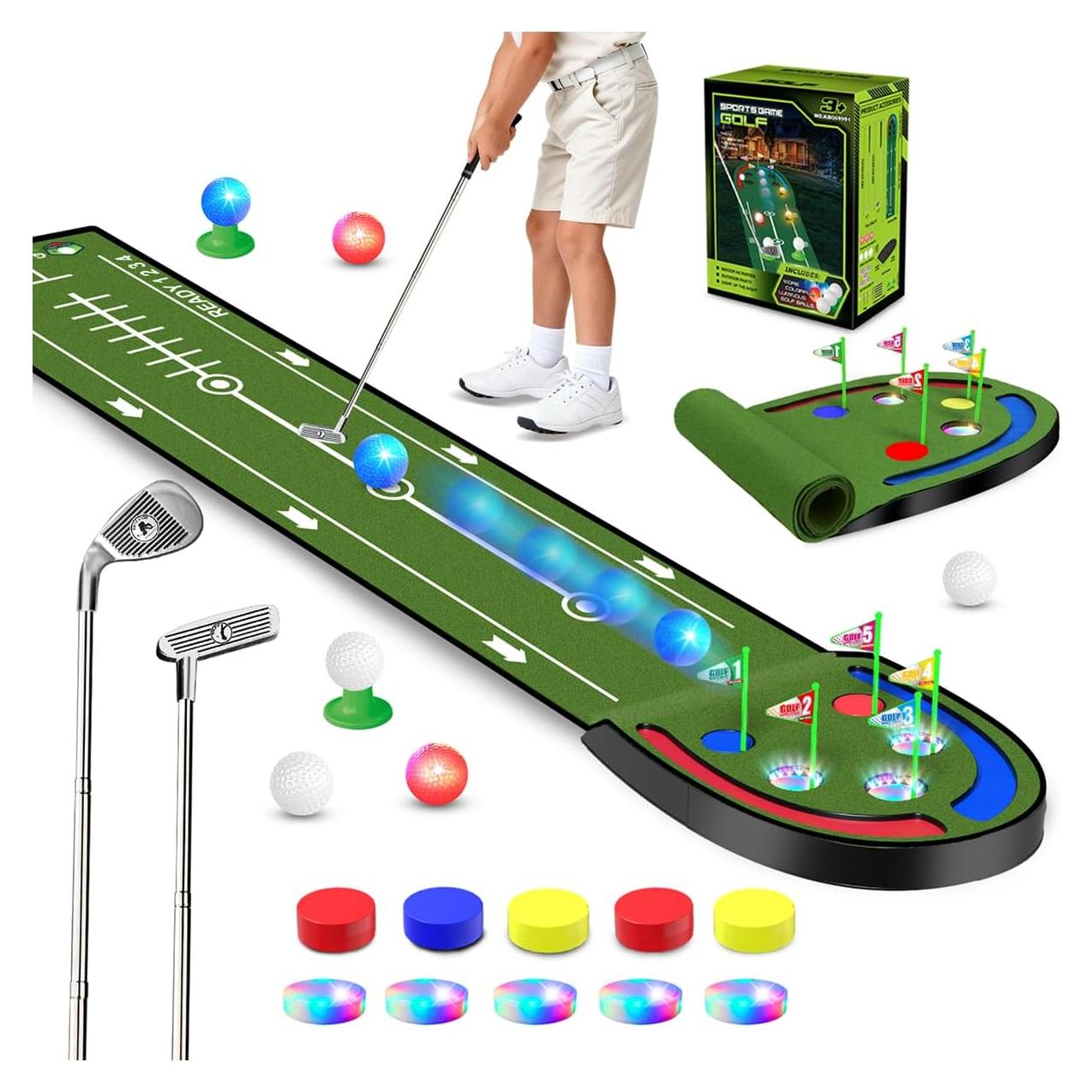 VATOS Alfombra de Golf para Putt Interior y Exterior - 42x33cm