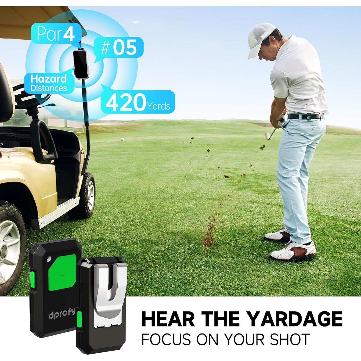 Dispositivos GPS de Golf Dprofy con Salida de Voz - 2 Pcs