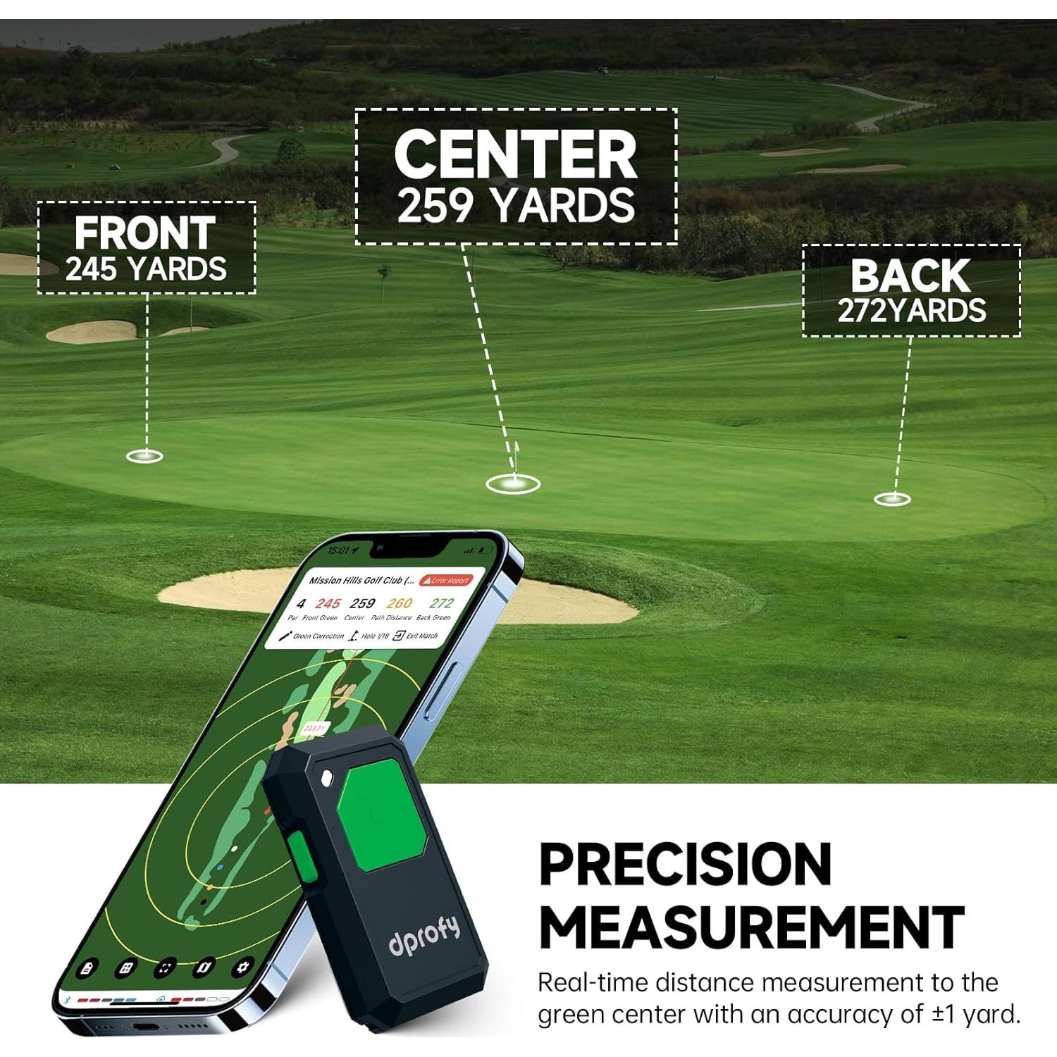 Dispositivos GPS de Golf Dprofy con Salida de Voz - 2 Pcs