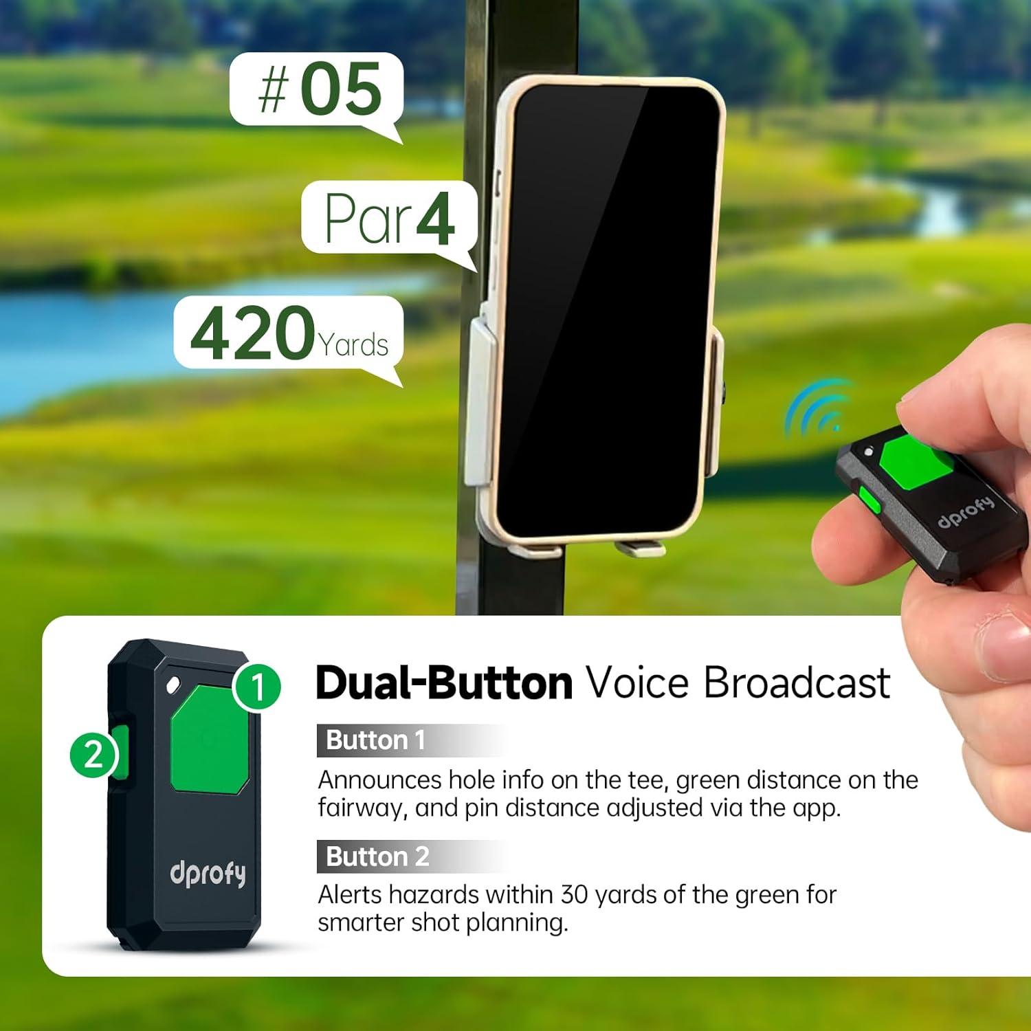 Dispositivos GPS de Golf Dprofy con Salida de Voz - 2 Pcs