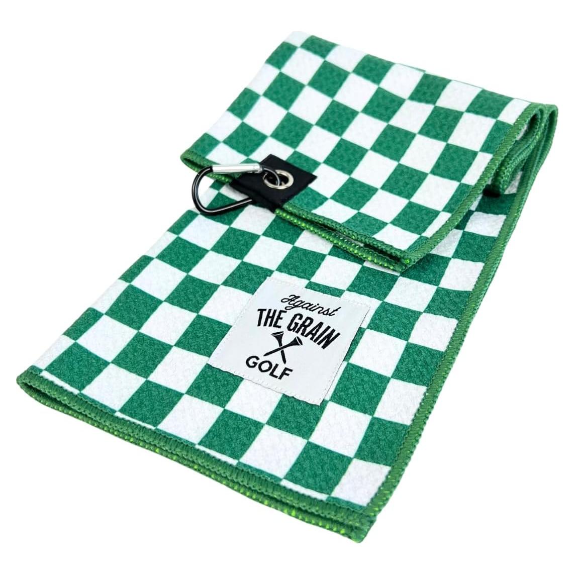Toalla de Golf Microfibra Against The Grain 30x50cm Verde Cuadros