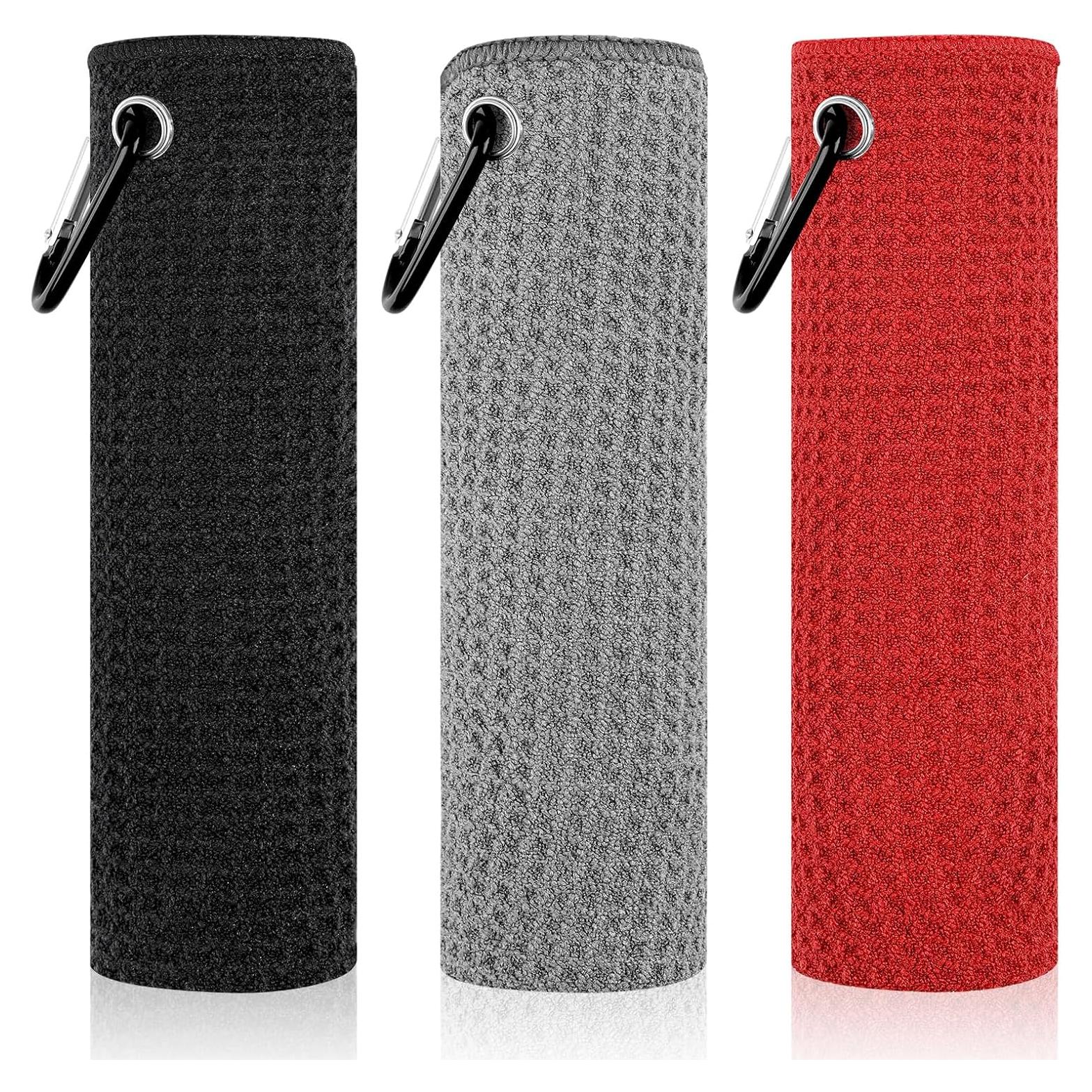 Toallas de Golf PEASUG 3 Paquete Microfibra 40x40 cm Waffle