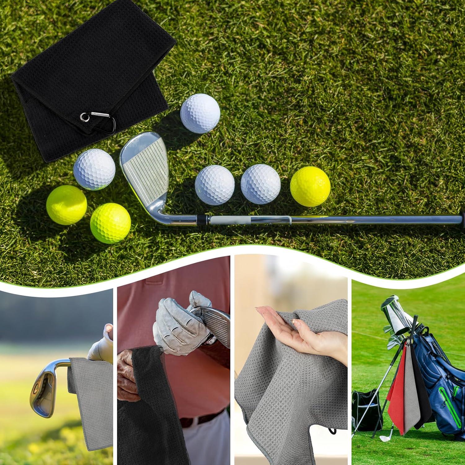 Toallas de Golf PEASUG 3 Paquete Microfibra 40x40 cm Waffle