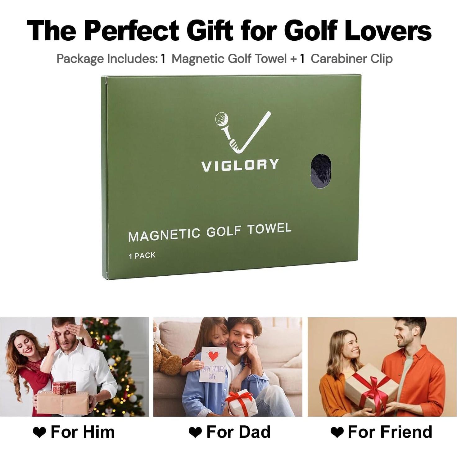 Toalla de Golf Magnética VIGLORY 45.72x45.72cm Microfibra