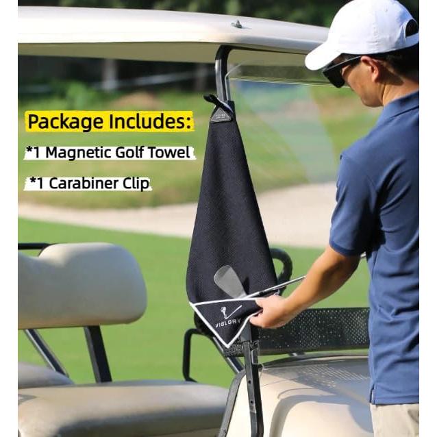 Toalla de Golf Magnética VIGLORY 45.72x45.72cm Microfibra