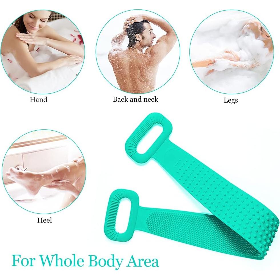 Exfoliante de Espalda Inmorven de Silicona 76 cm Verde