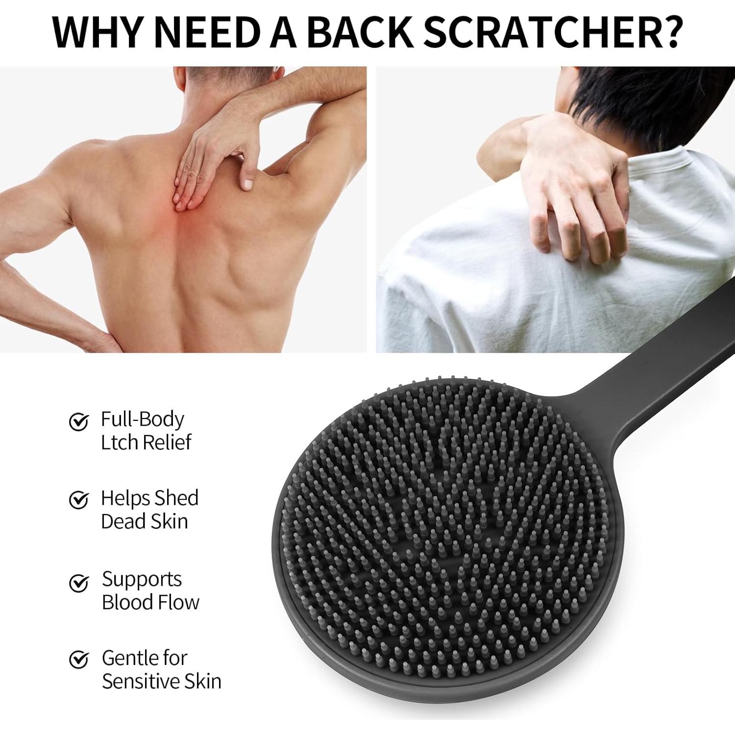 Rascador de Espalda Doble Cara VWMYQ - Silicona y ABS