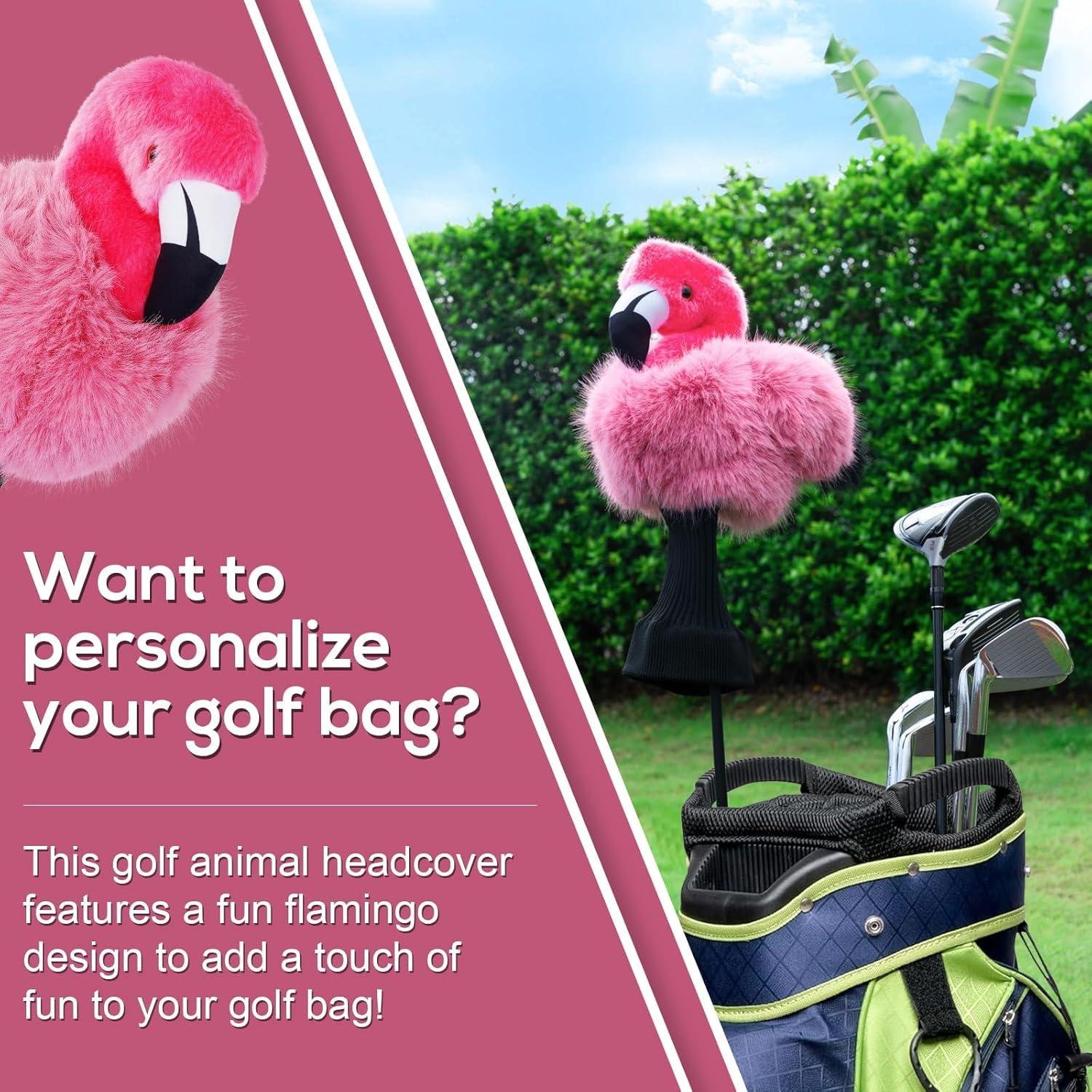 Cubierta de Driver de Golf Mytag Flamenco 460cc Peluche Rosa