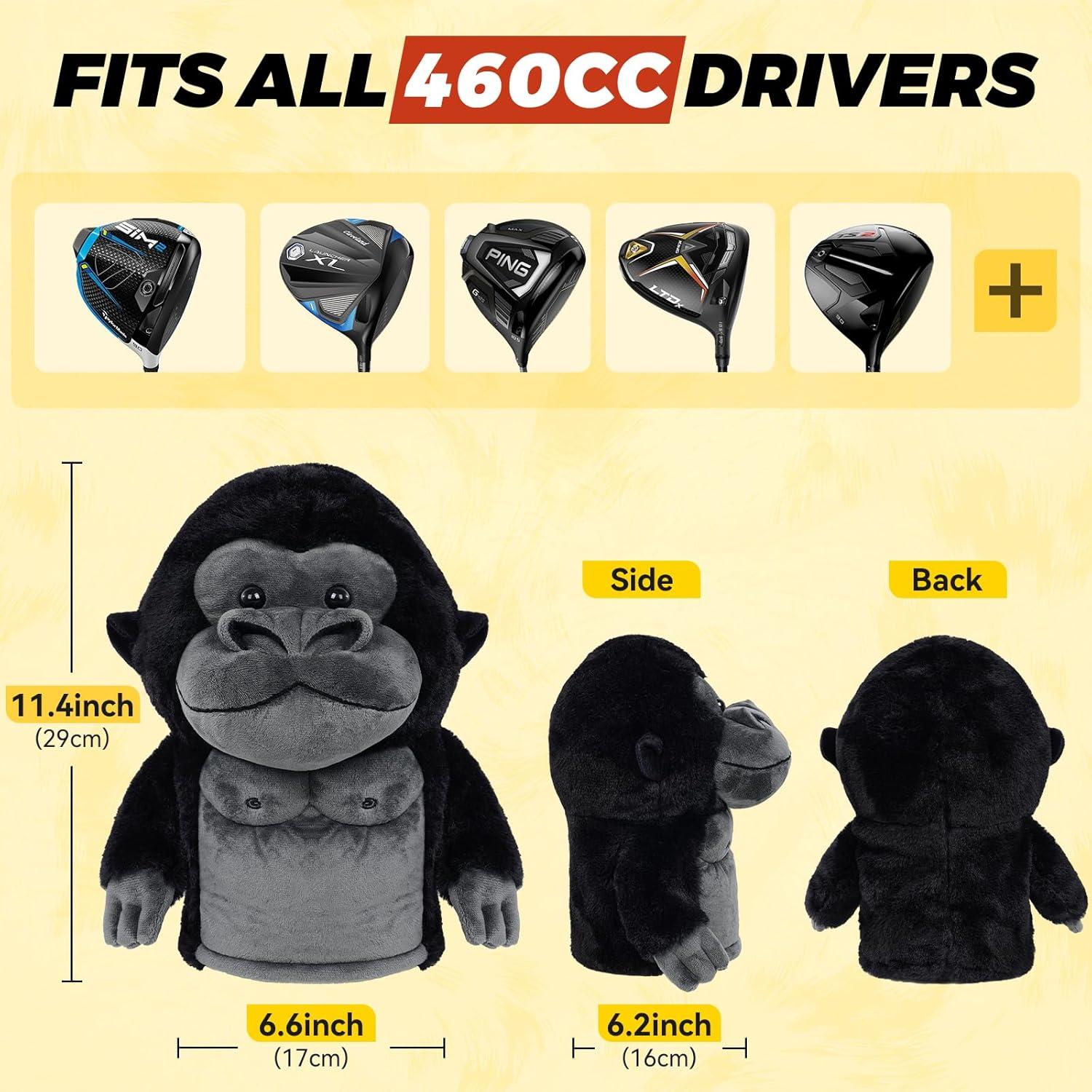 Cubierta de cabeza de driver gorila Craftsman Golf 29cm