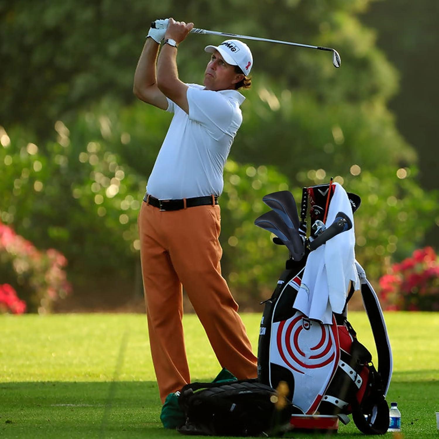 Cubiertas de Cabeza de Palos de Golf Lurexes 3 Piezas Cuello Largo