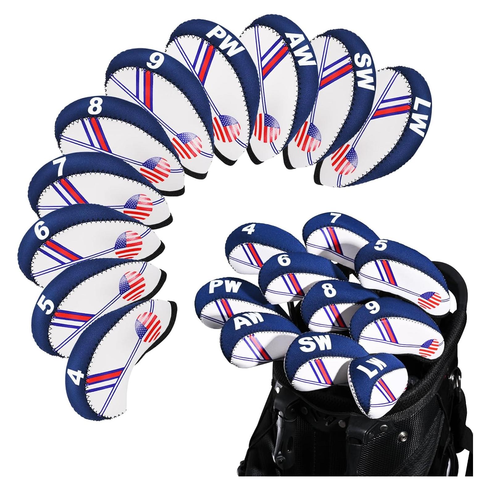 Juego de Fundas para Cabezas de Hierro de Golf Frimon 10PCS Neopreno