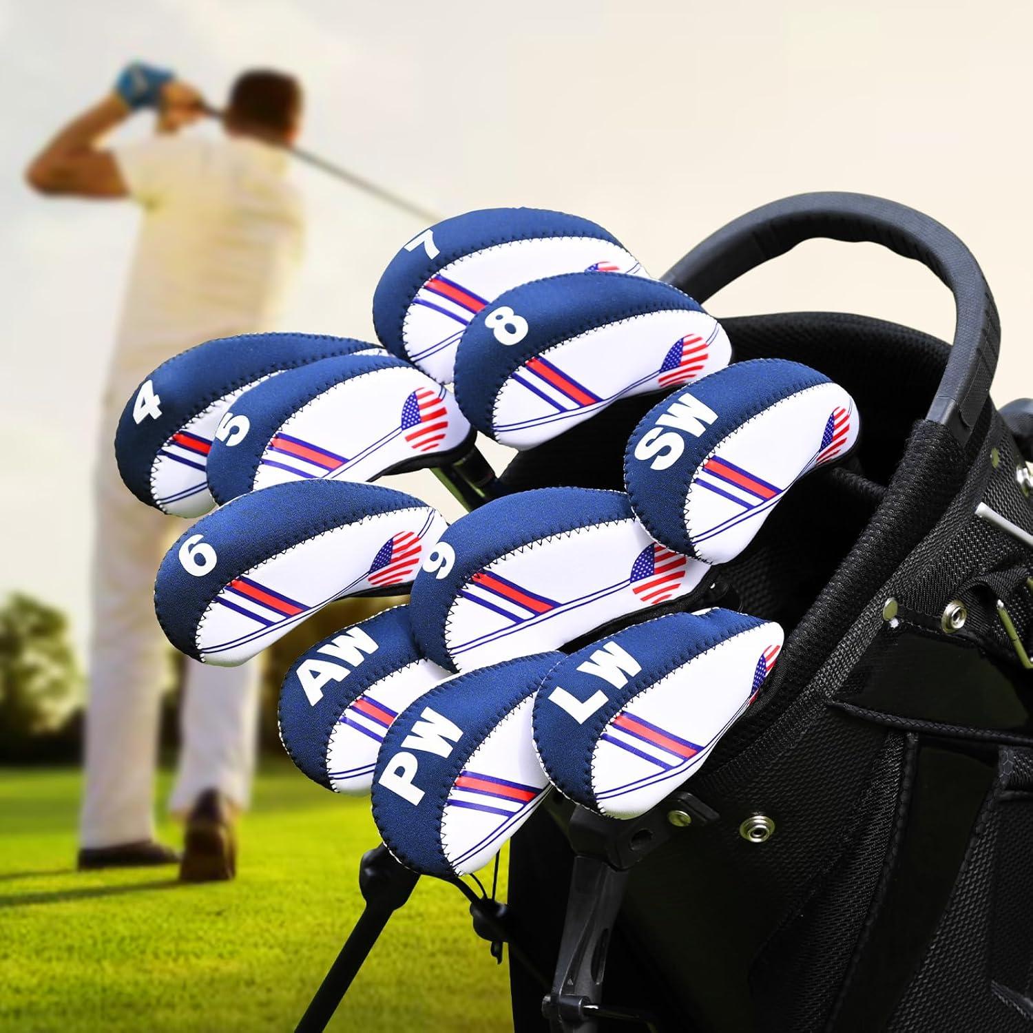 Juego de Fundas para Cabezas de Hierro de Golf Frimon 10PCS Neopreno