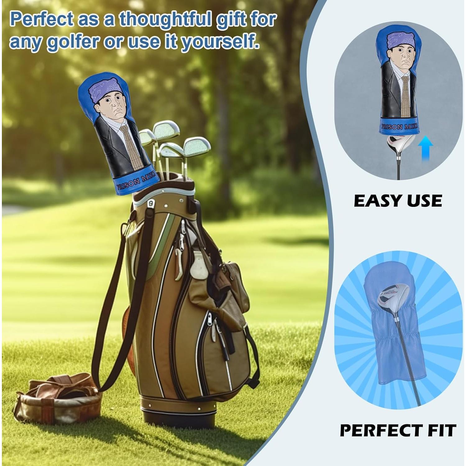 Funda de Cabeza de Golf PuGez - Diseño The Office, 15.24x33.02cm