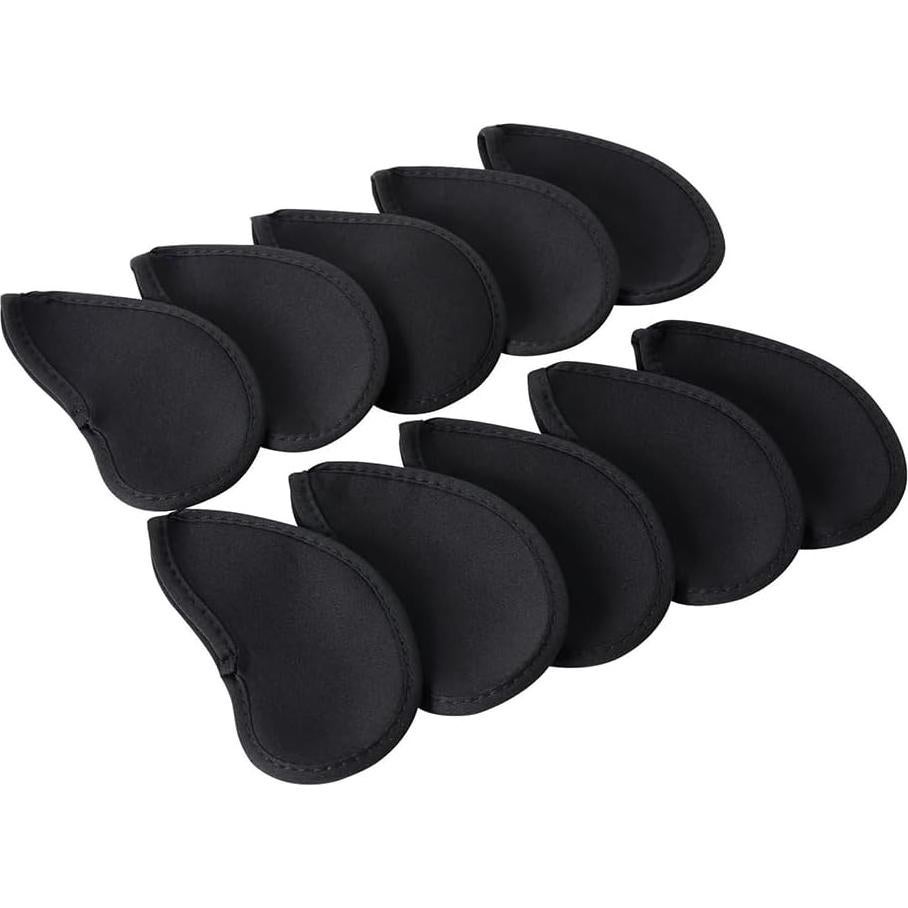 10 Fundas de Cabeza de Golf Neopreno Yuguolorry Negro