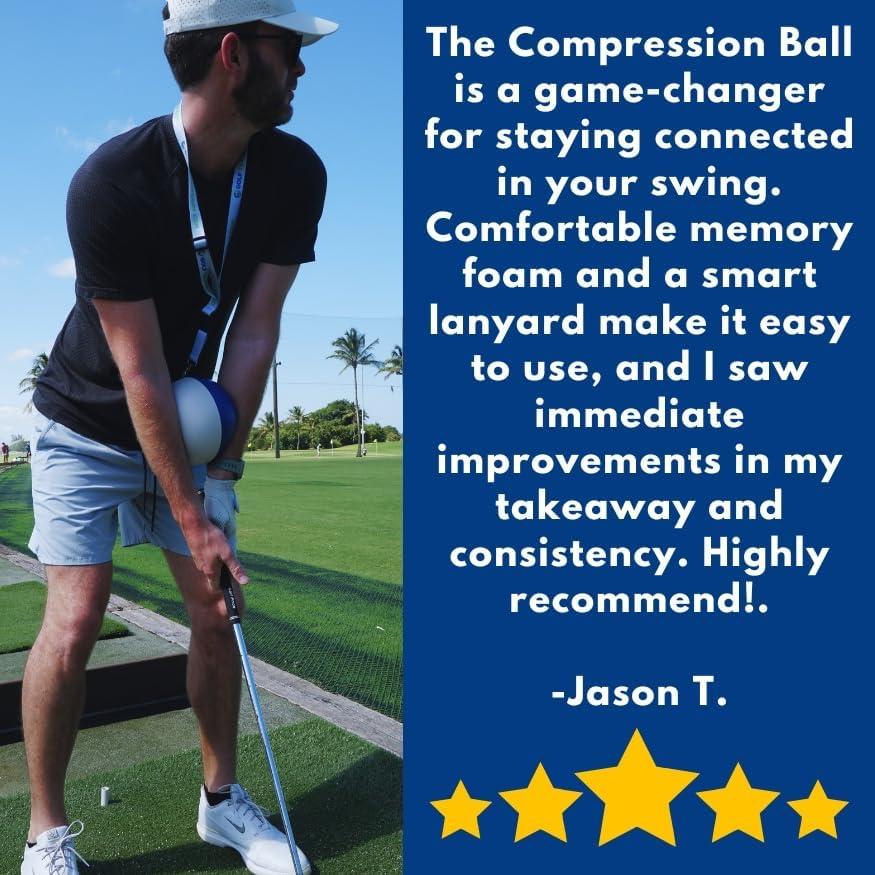 Bola de Compresión GolfTrainingAids - Entrenador de Swing