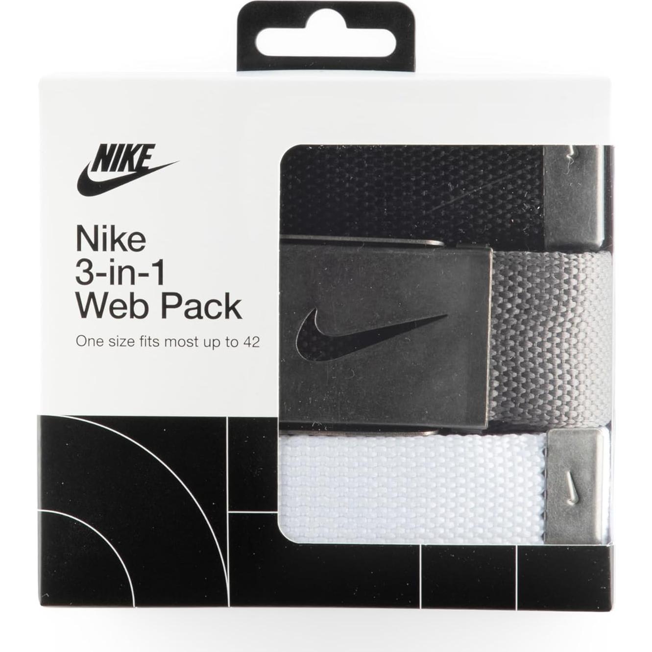 Cinturón de golf Nike para hombres, 3 correas, talla única