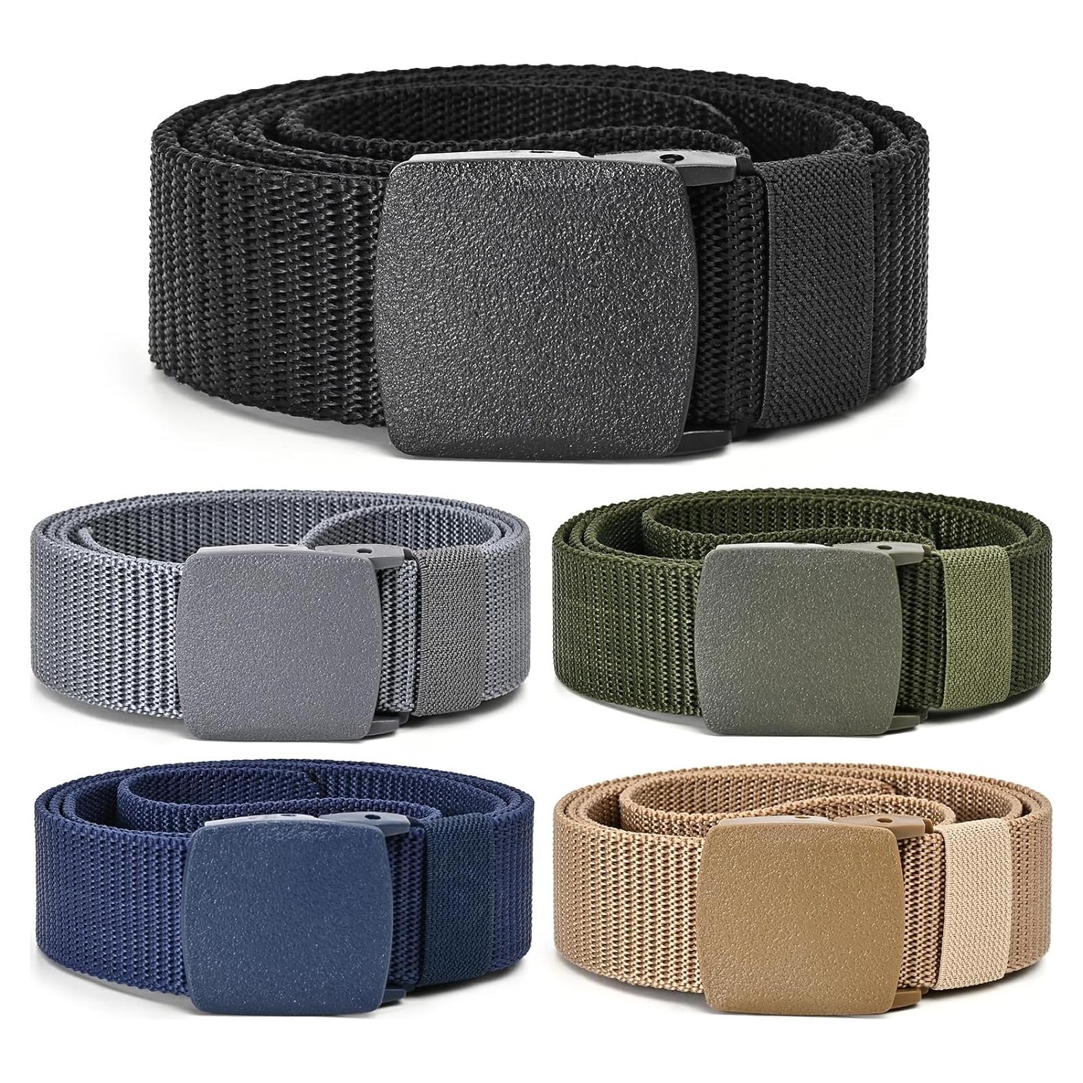 Cinturones Tácticos de Nylon UNGGJKB - Paquete de 5, Ajustables