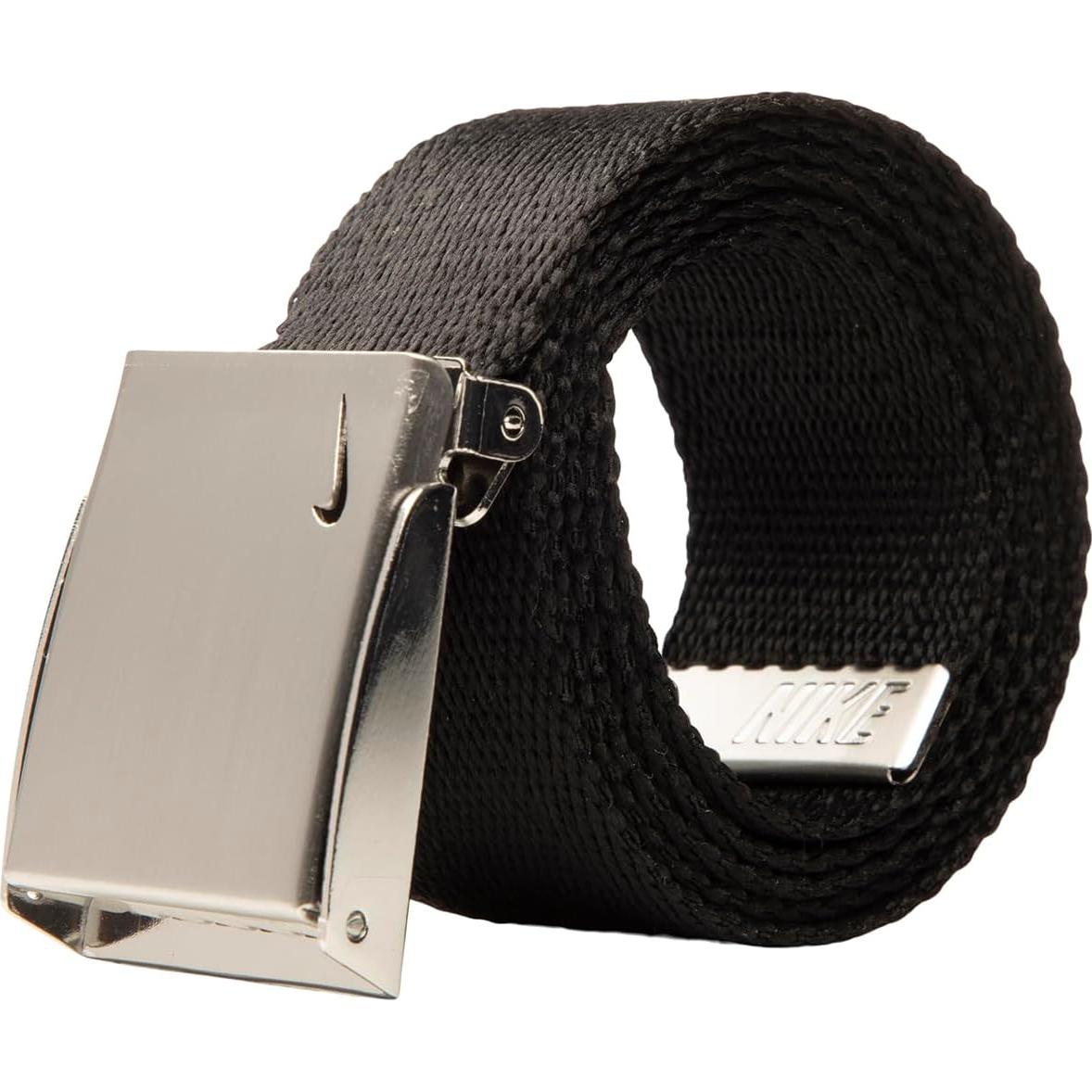 Cinturón Web Swoosh Negro Nike para Hombre