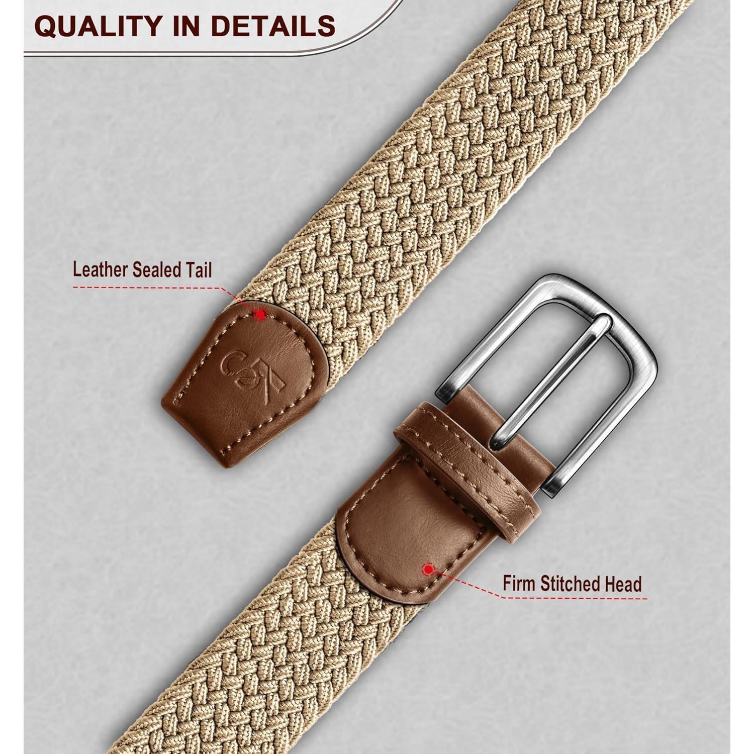 Cinturón de Golf KEMISANT 2 Pack Ajustable 3.5 cm Casual