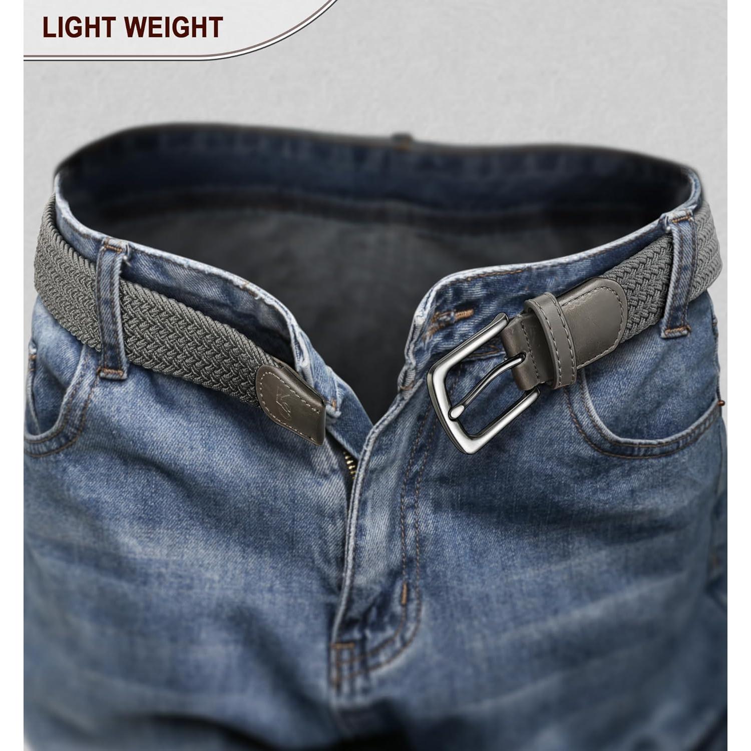 Cinturón de Golf KEMISANT 2 Pack Ajustable 3.5 cm Casual