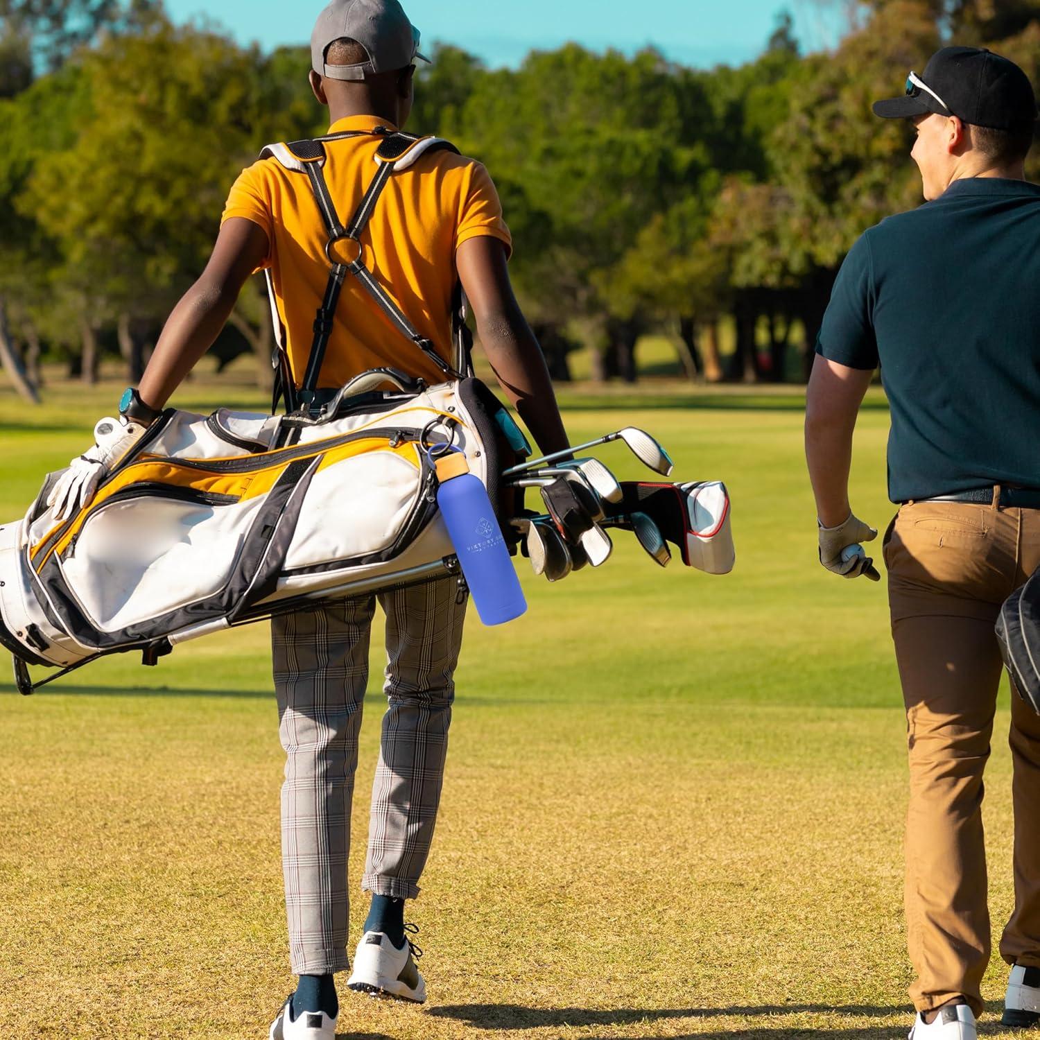 Botella de Agua Aislada ViKtory Golf 750 ml Doble Pared Azul