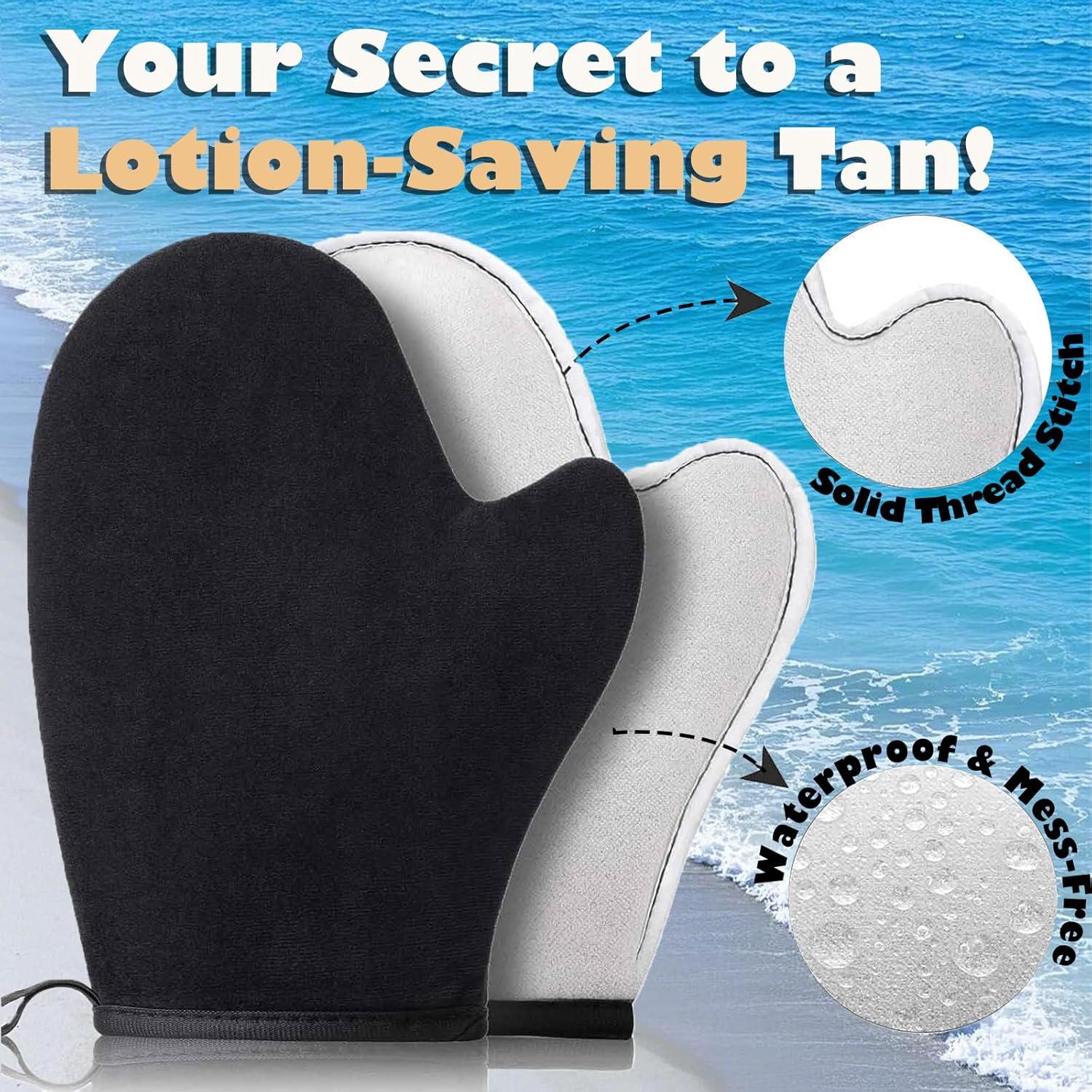 Kit de bronceado automático KELILO - Mitón y cepillo kabuki