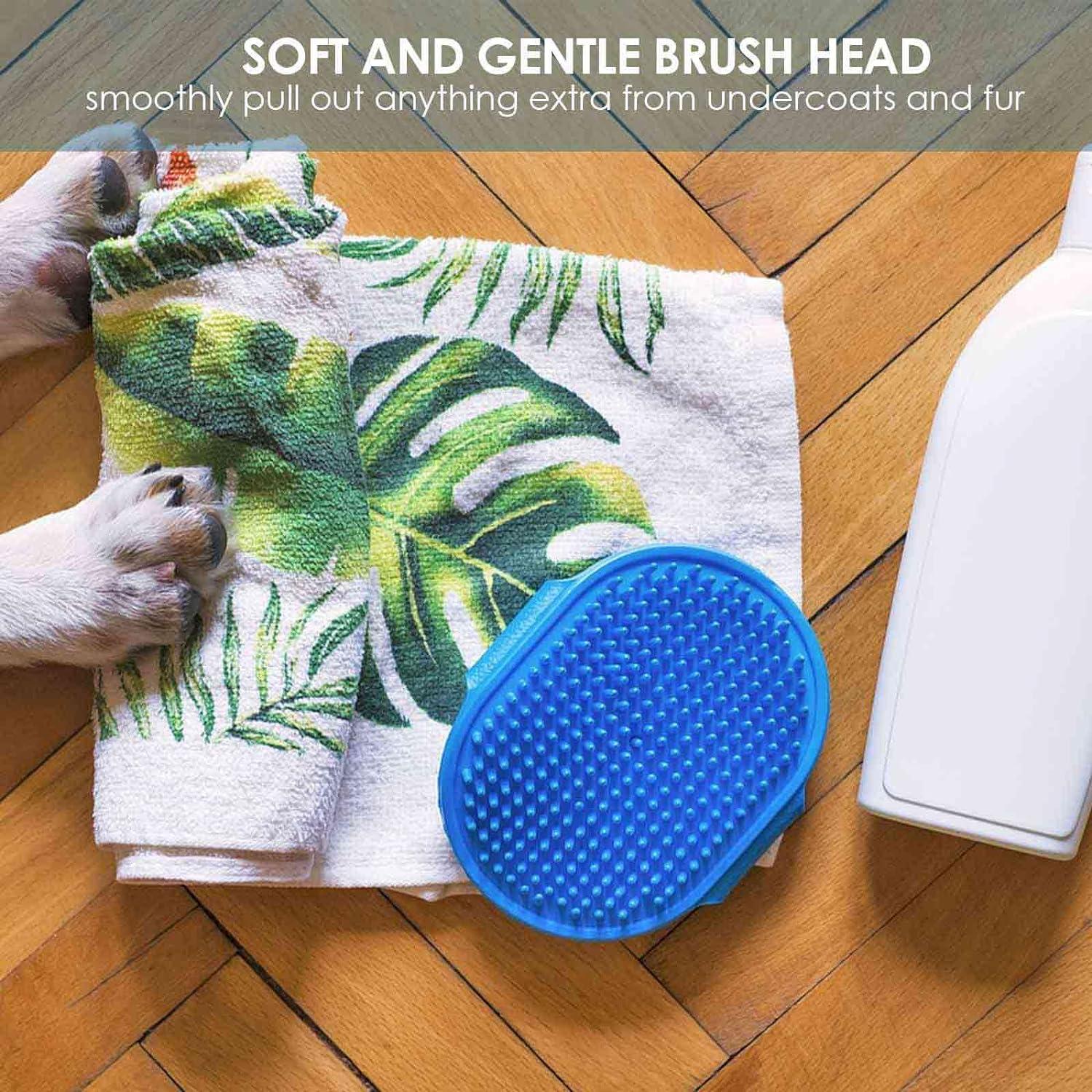 Set de 2 Cepillos de Aseo para Perros Brillirare - Silicona Suave