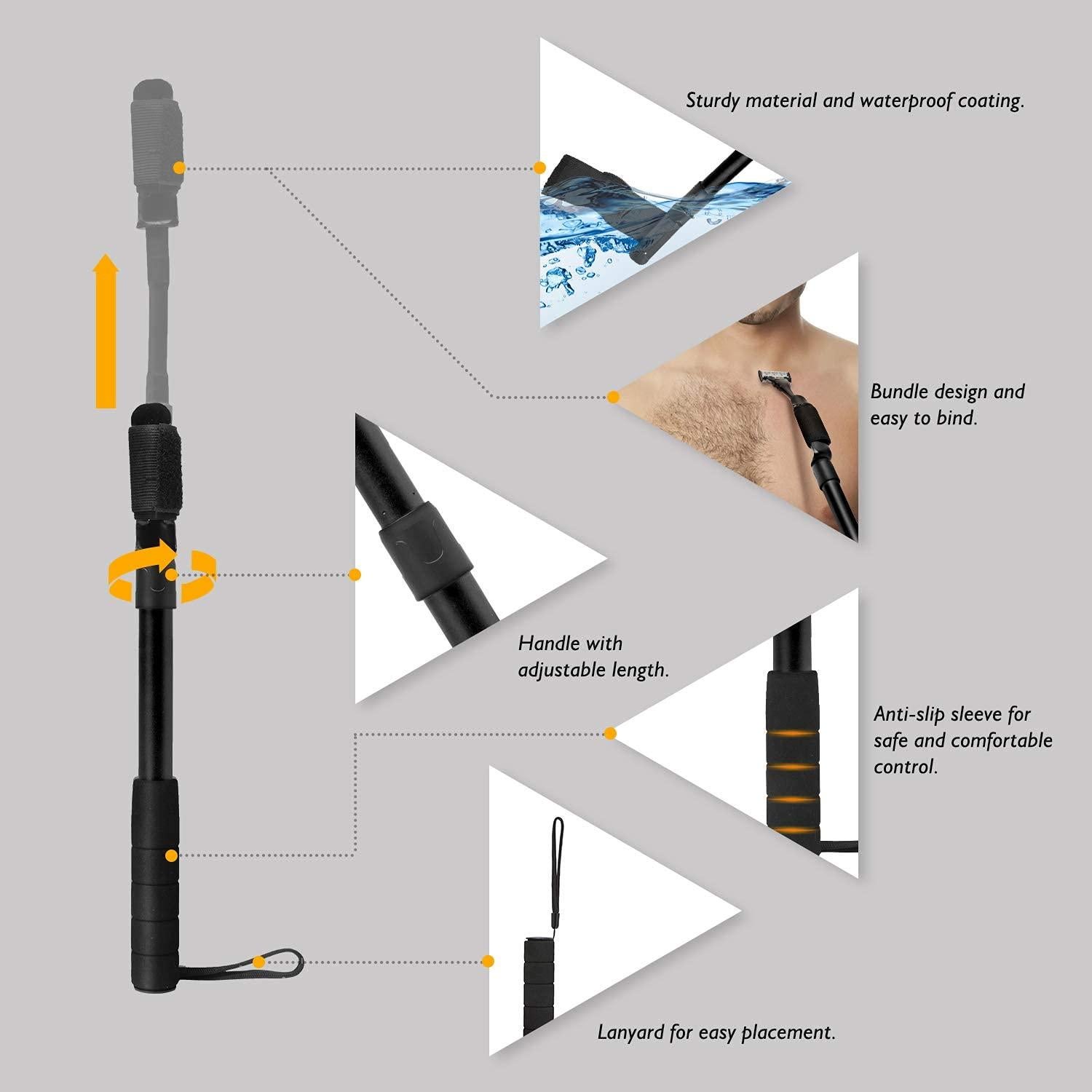 Mango de Afeitar Extensible EASACE Ajustable 33.5-52.8 cm