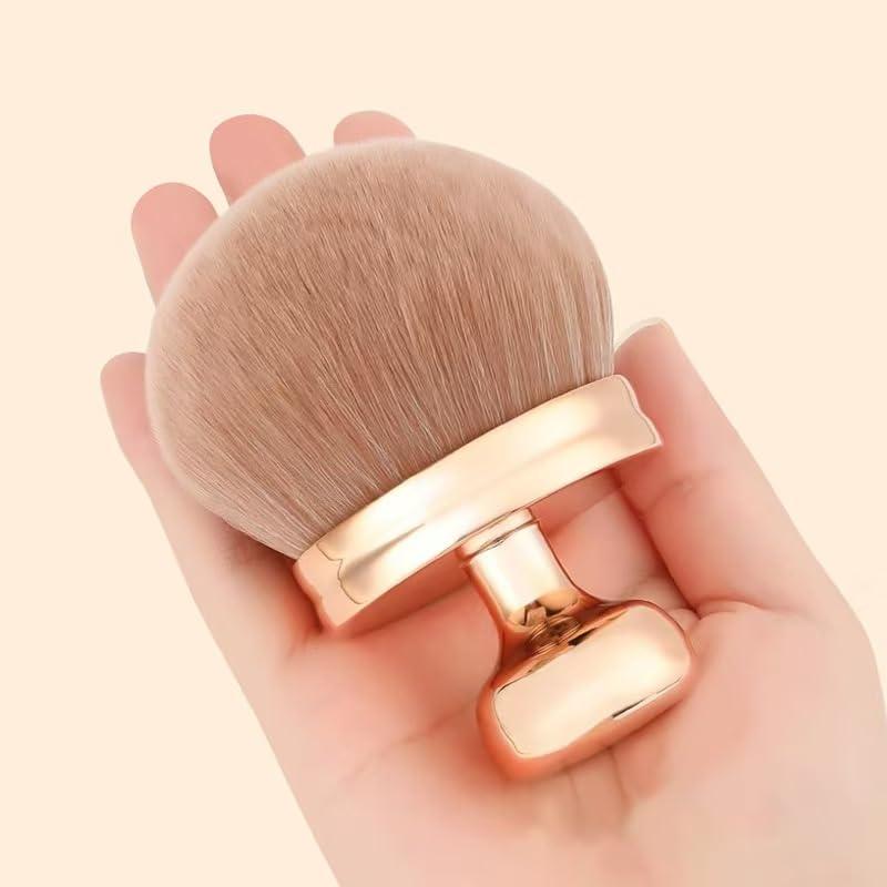 Brocha de Maquillaje Corporal Stlalsa, Cabeza Ancha 66mm, Oro Rosa