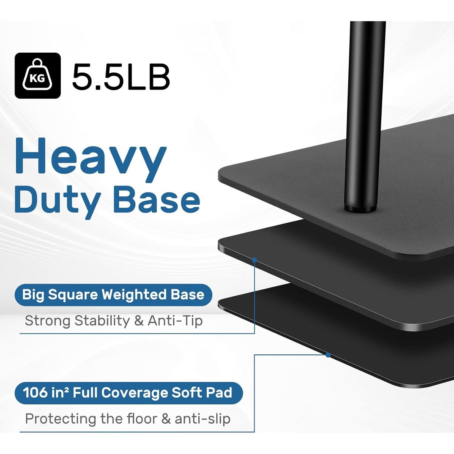 Soporte de Micrófono de Piso BILIONE LD36 Ajustable 2.79kg