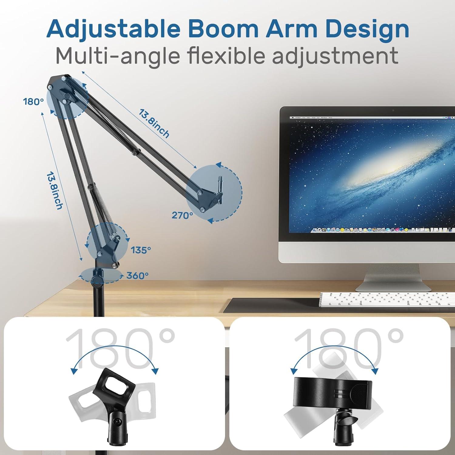Soporte de Micrófono de Piso BILIONE LD36 Ajustable 2.79kg