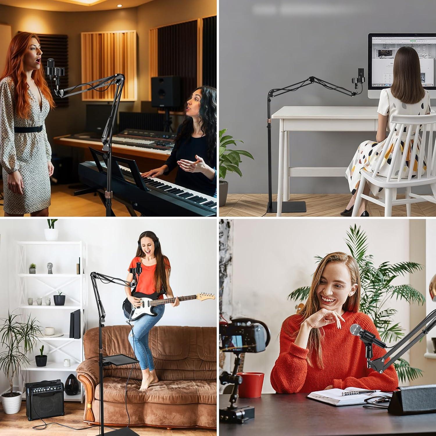 Soporte de Micrófono de Piso BILIONE LD36 Ajustable 2.79kg