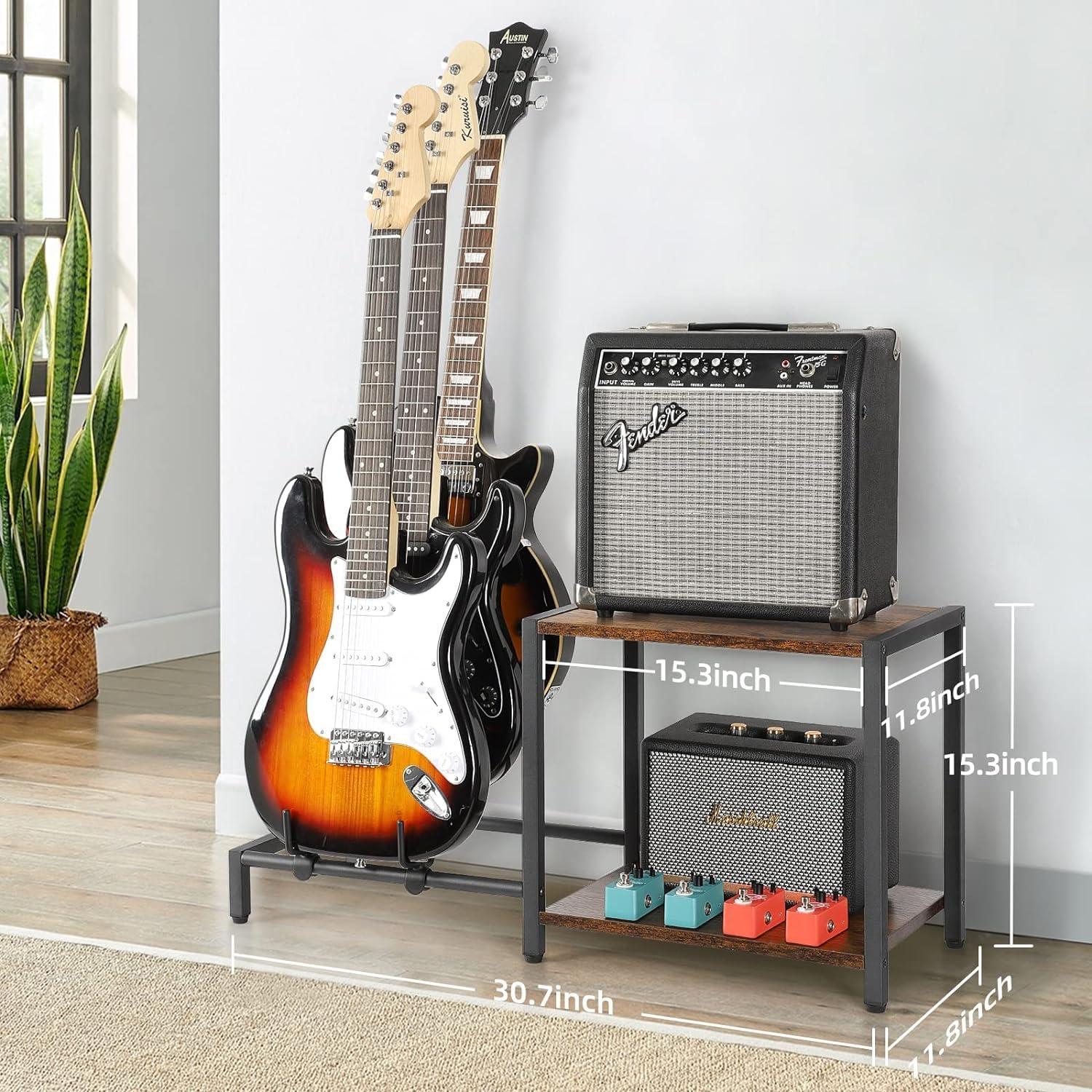Soporte para Guitarras Eléctricas Bikoney para 3 Guitarras y Amplificador