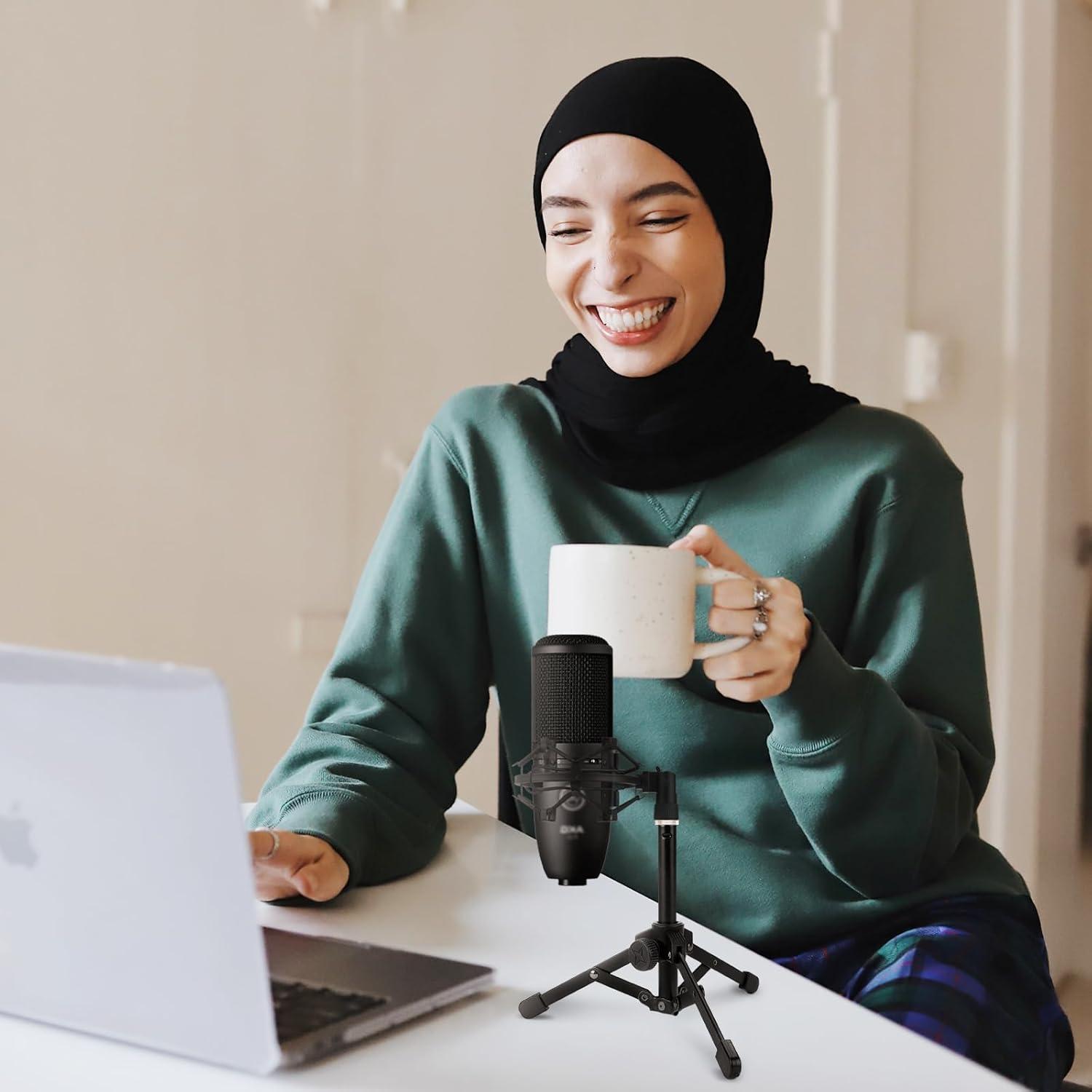 Soporte de Micrófono de Trípode Geekria para AKG D5, P120, P420