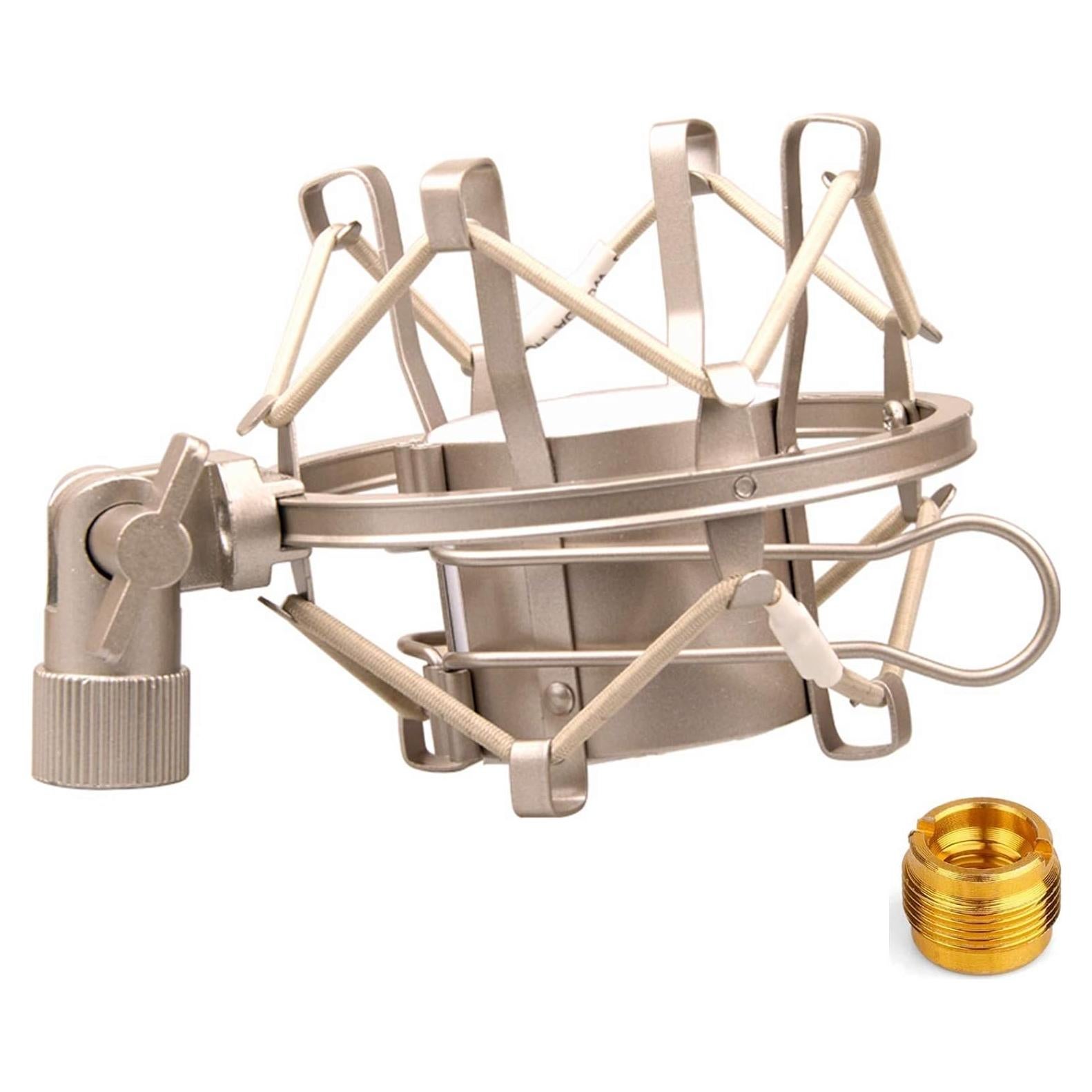 Soporte Antivibración Miwayer para Micrófono 48-54mm Plata