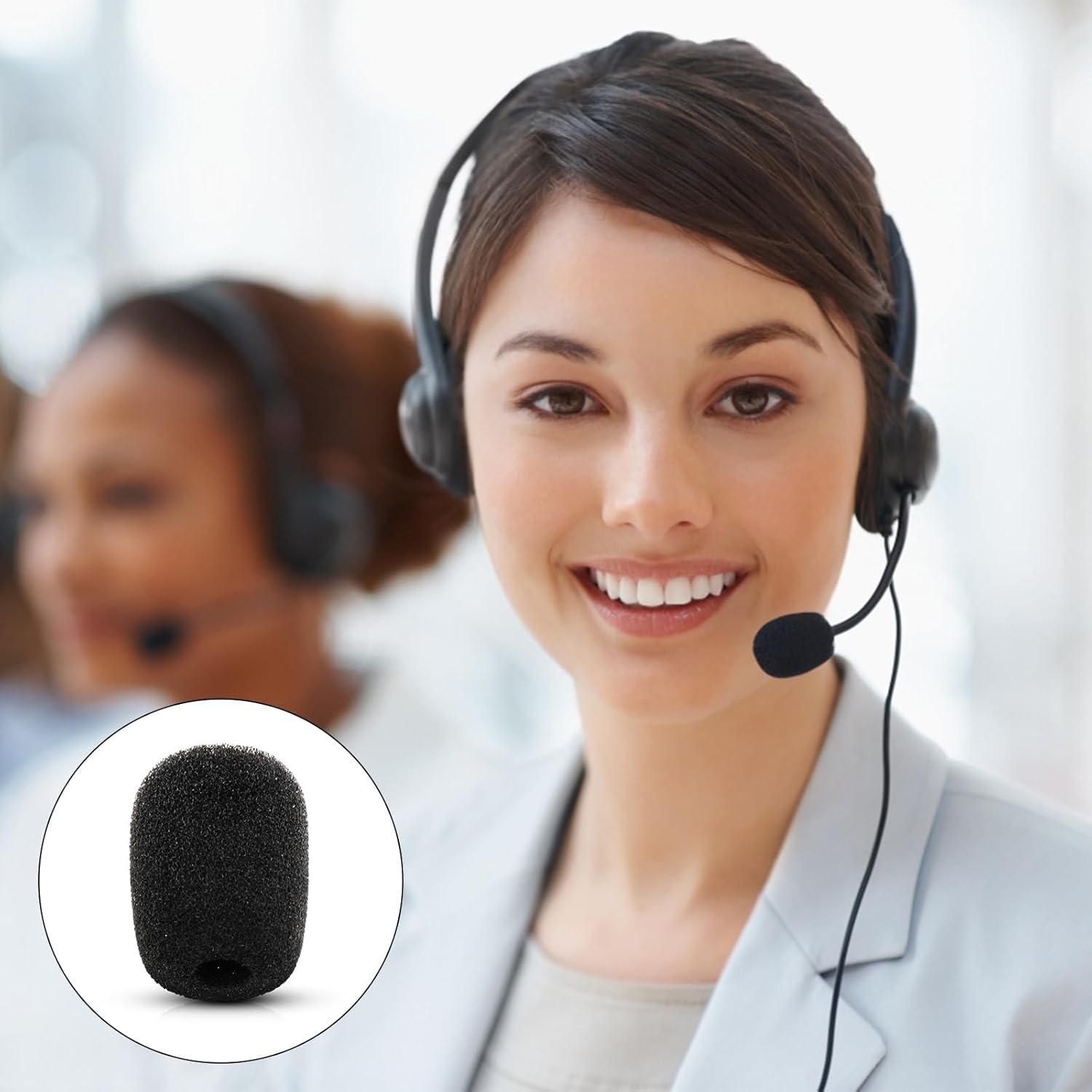 Paquete de 15 Filtros de Espuma para Micrófono Prasacco 28x22mm