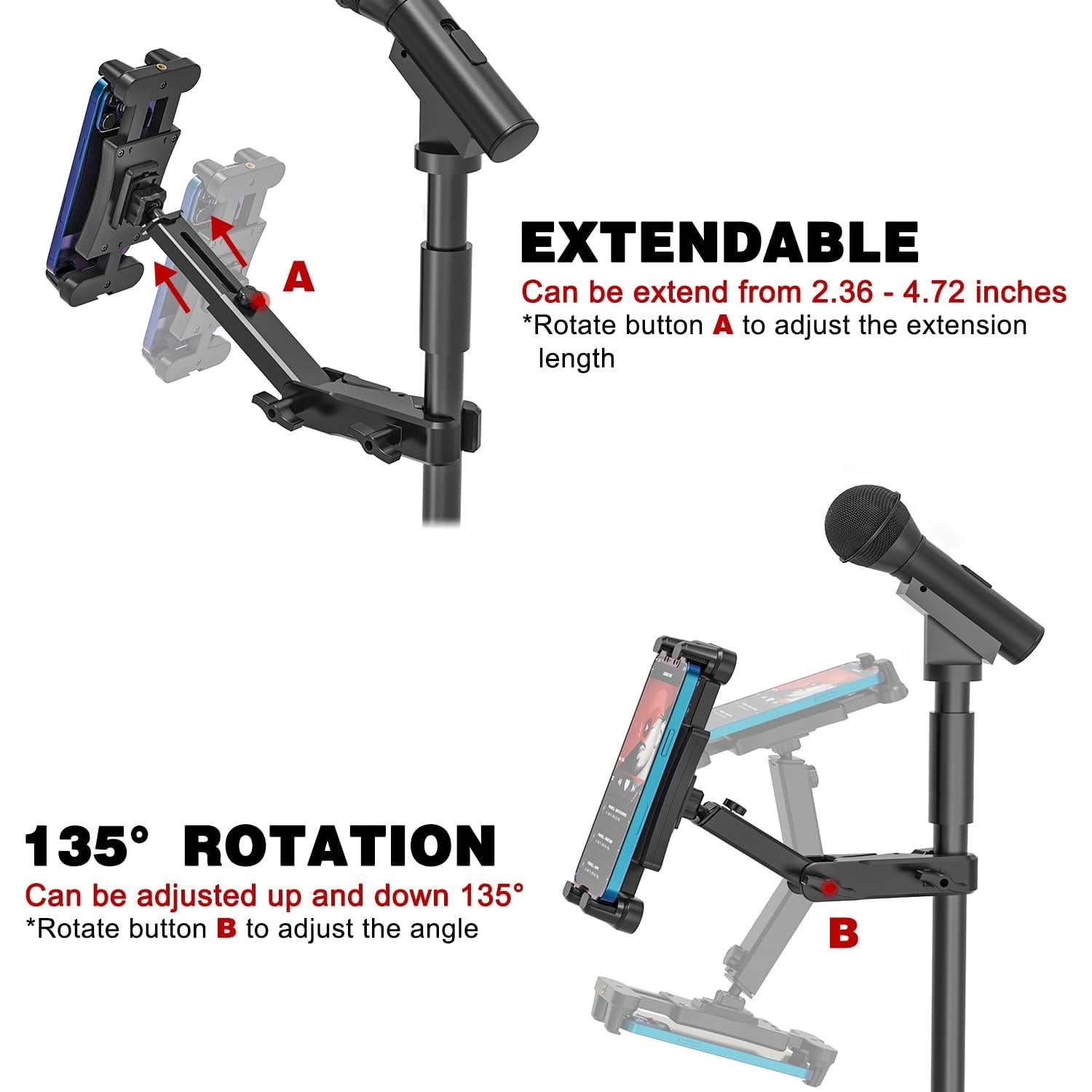 Soporte para iPad y Tableta con Micrófono Ajustable JBST063
