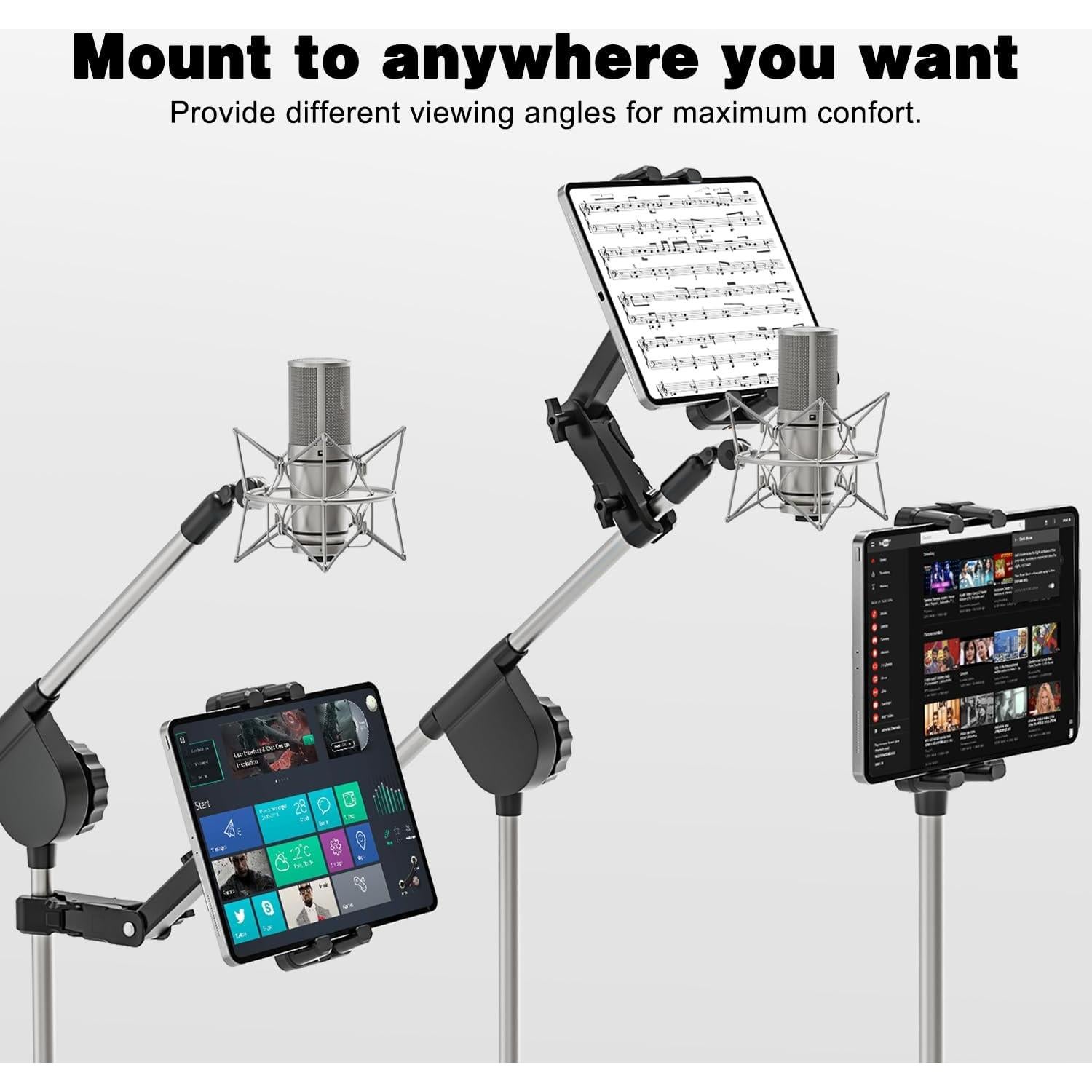 Soporte para iPad y Tableta con Micrófono Ajustable JBST063