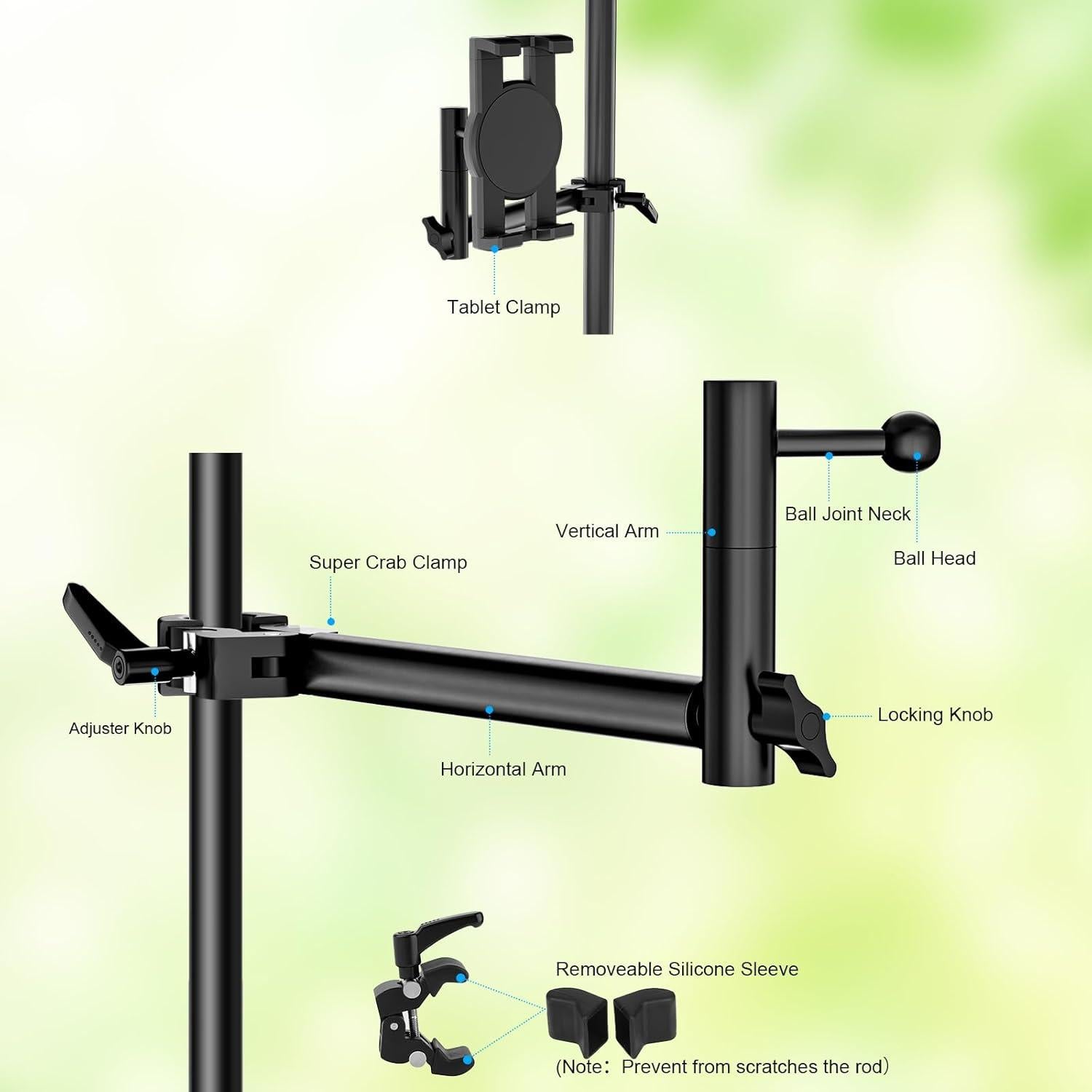Soporte para Tableta Mippko Ajustable para iPad y Smartphone